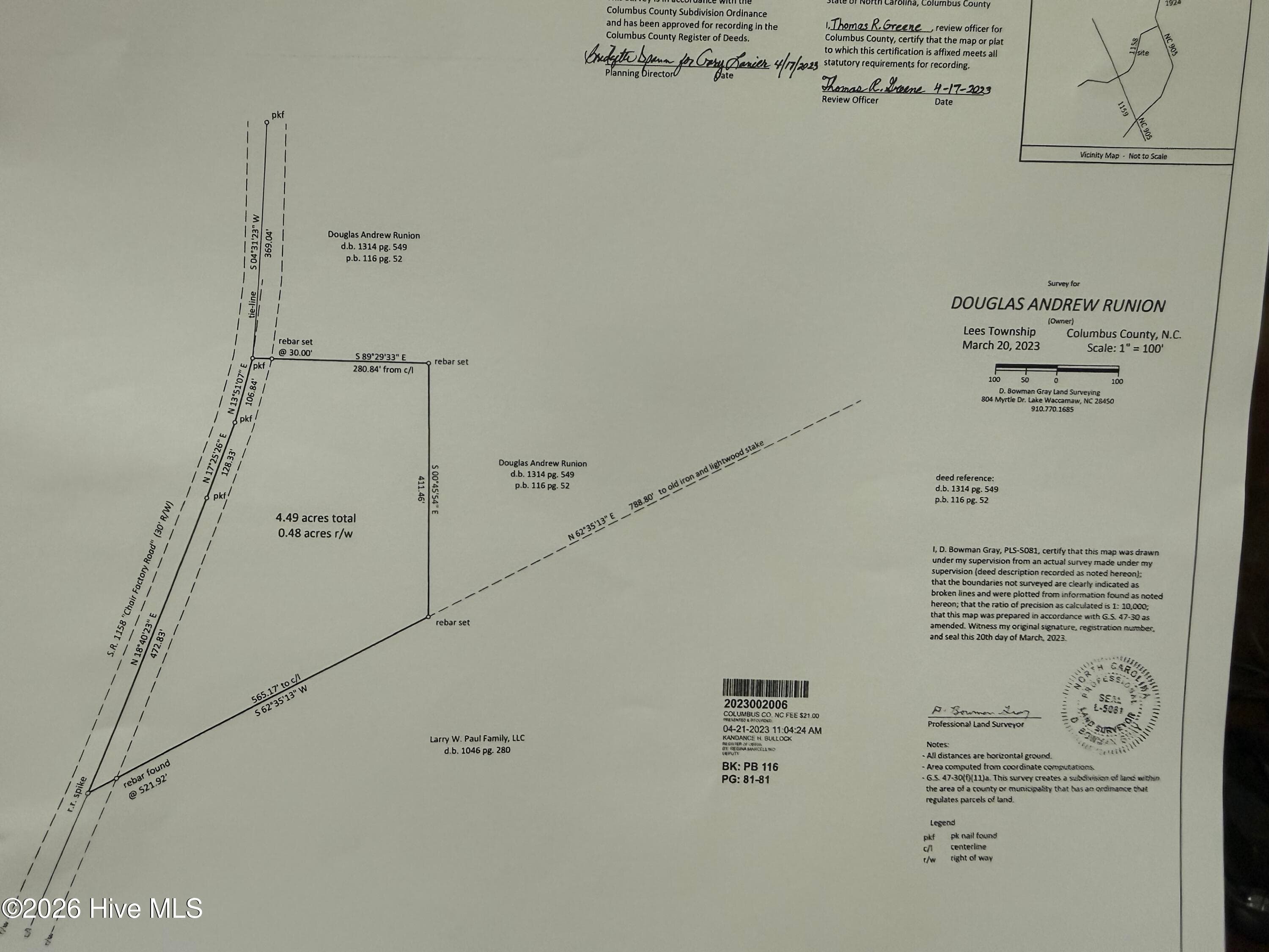 Undeveloped at 897 Chair Factory Road, Nakina, NC 28455, photo 2 of 2