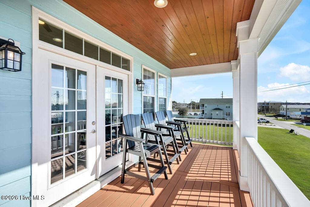 Balcony off dining room - 244 Grandview Drive, Sneads Ferry, NC 28460