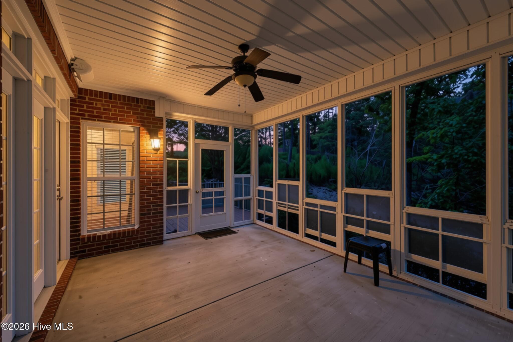 Screened porch at twilight - 294 Natures Lane, Aiken, SC 29803