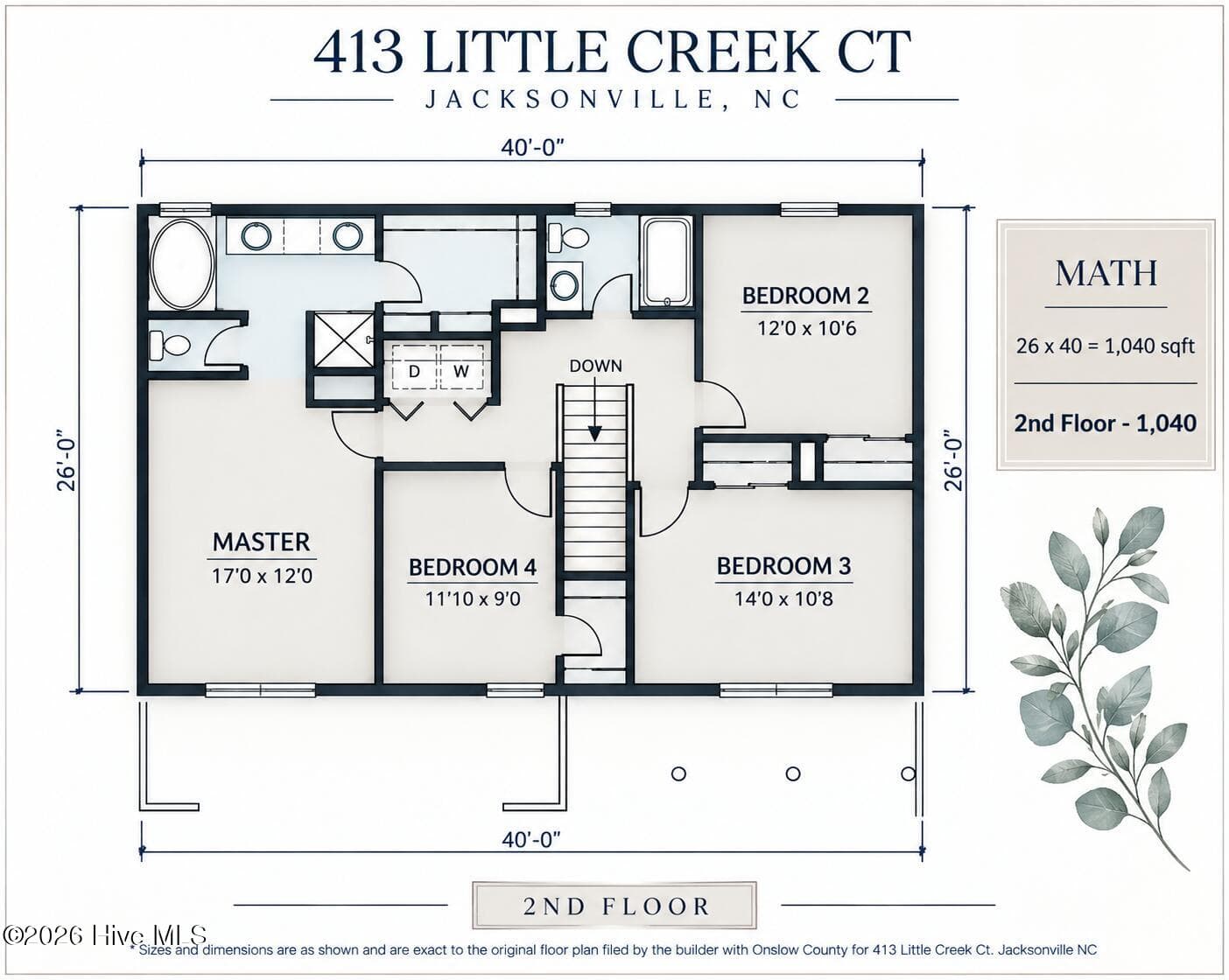 Single Family Residence at 413 Little Creek Court, Jacksonville, NC 28546, photo 52 of 52