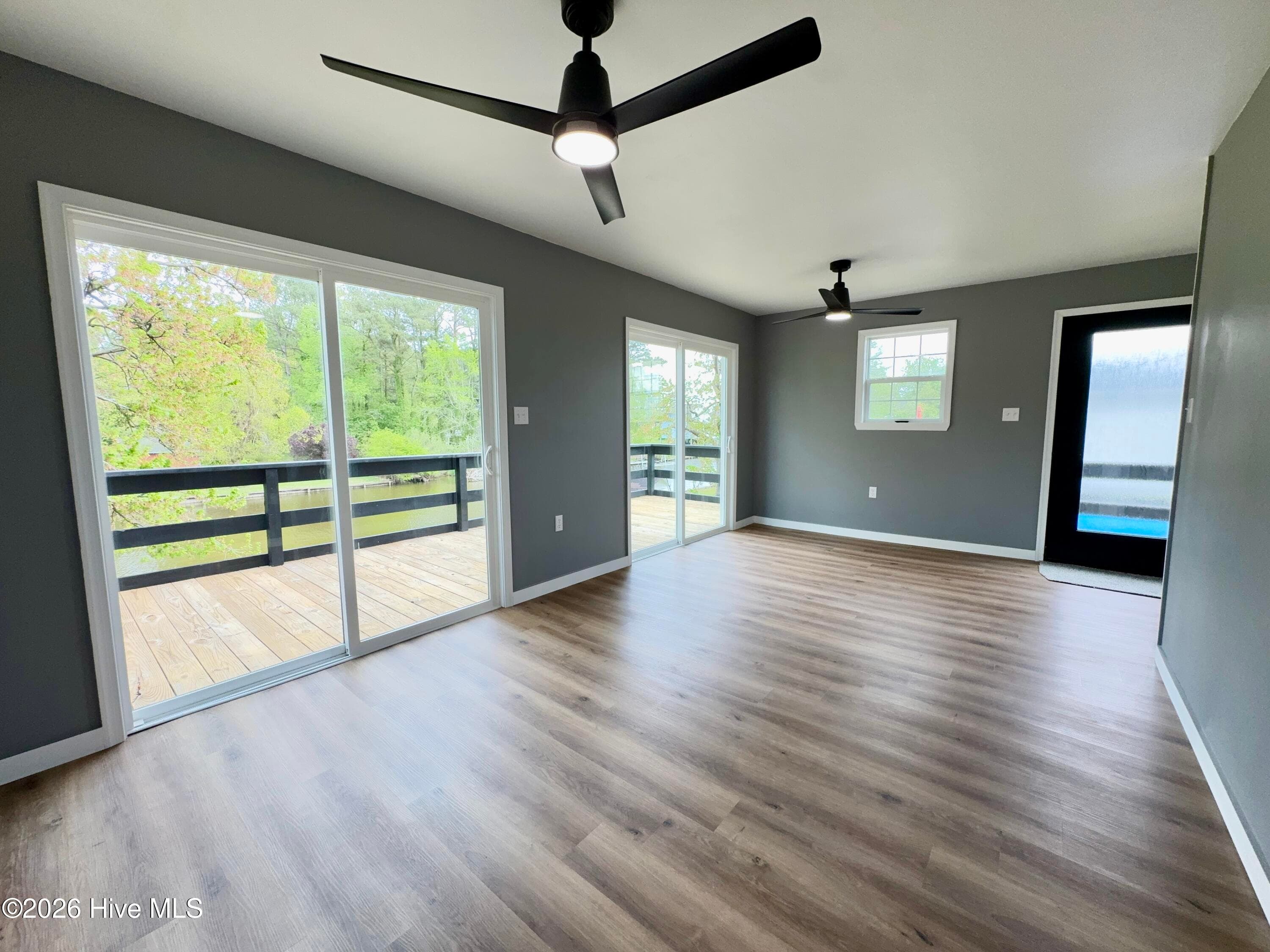 water views from living room - 172 Sunset Circle, Hertford, NC 27944