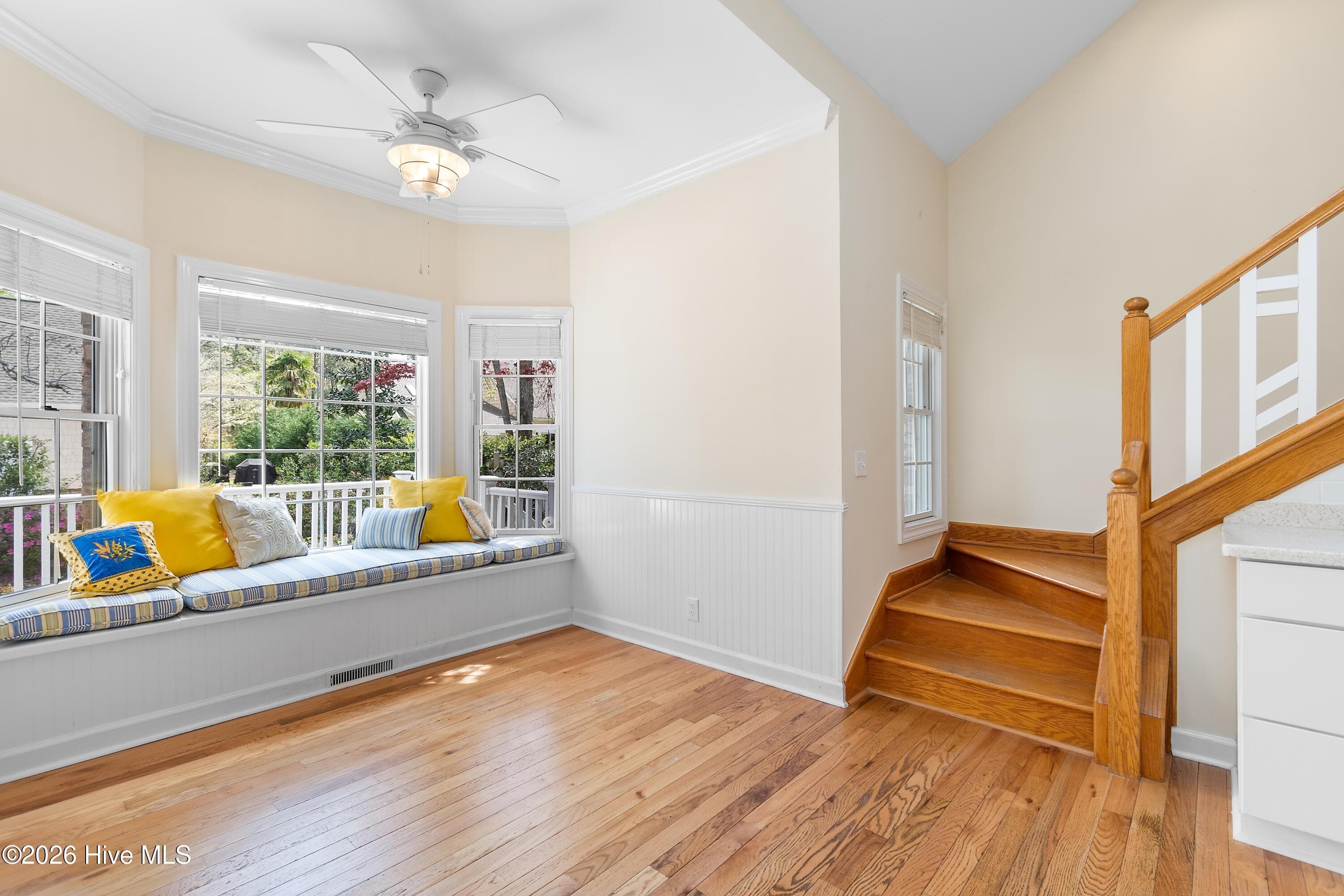 Stairs and Window Seat - 4354 Marsh Elder Court, Southport, NC 28461