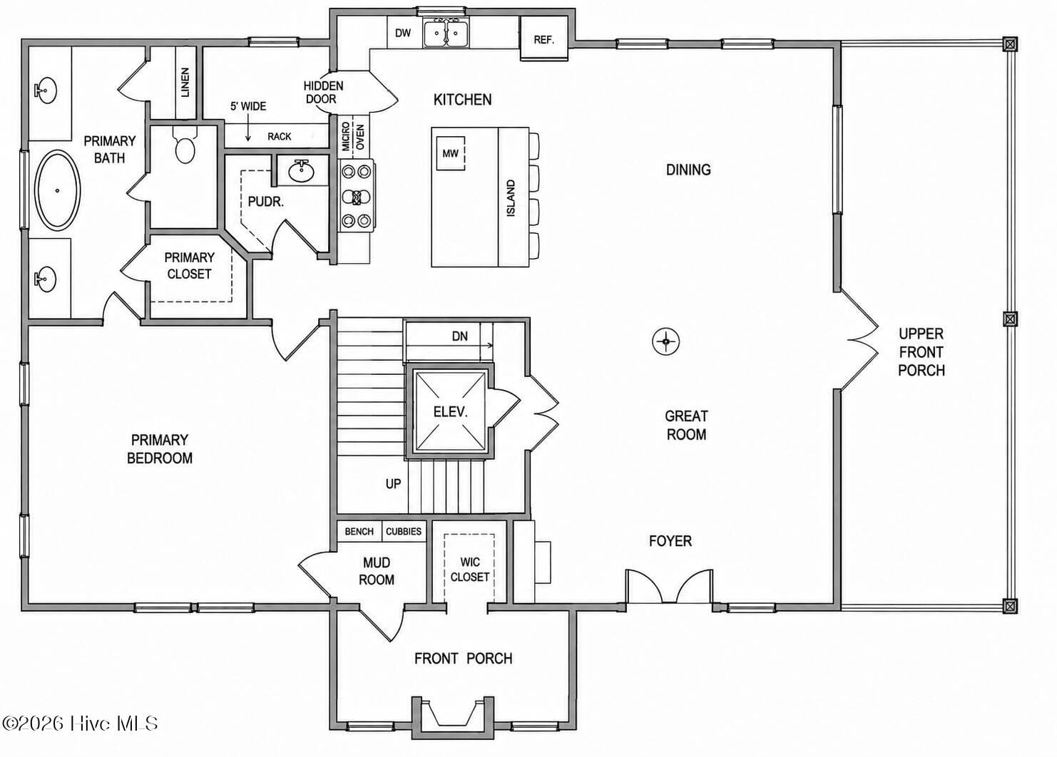 AI rendering based on plans - level 3 floor plan - 664 Augustine Avenue SW, Supply, NC 28462