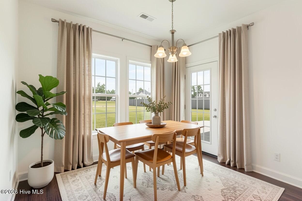 AI staged for ideas and new paint color of Alabaster white - 2019 Tarpon Trail, New Bern, NC 28562