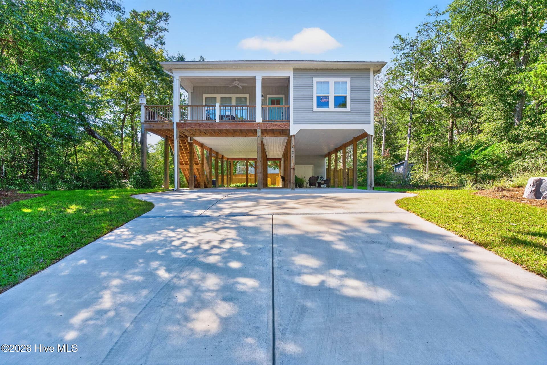 Not in a flood zone with elevated parking - 101 SE 14th Street, Oak Island, NC 28465