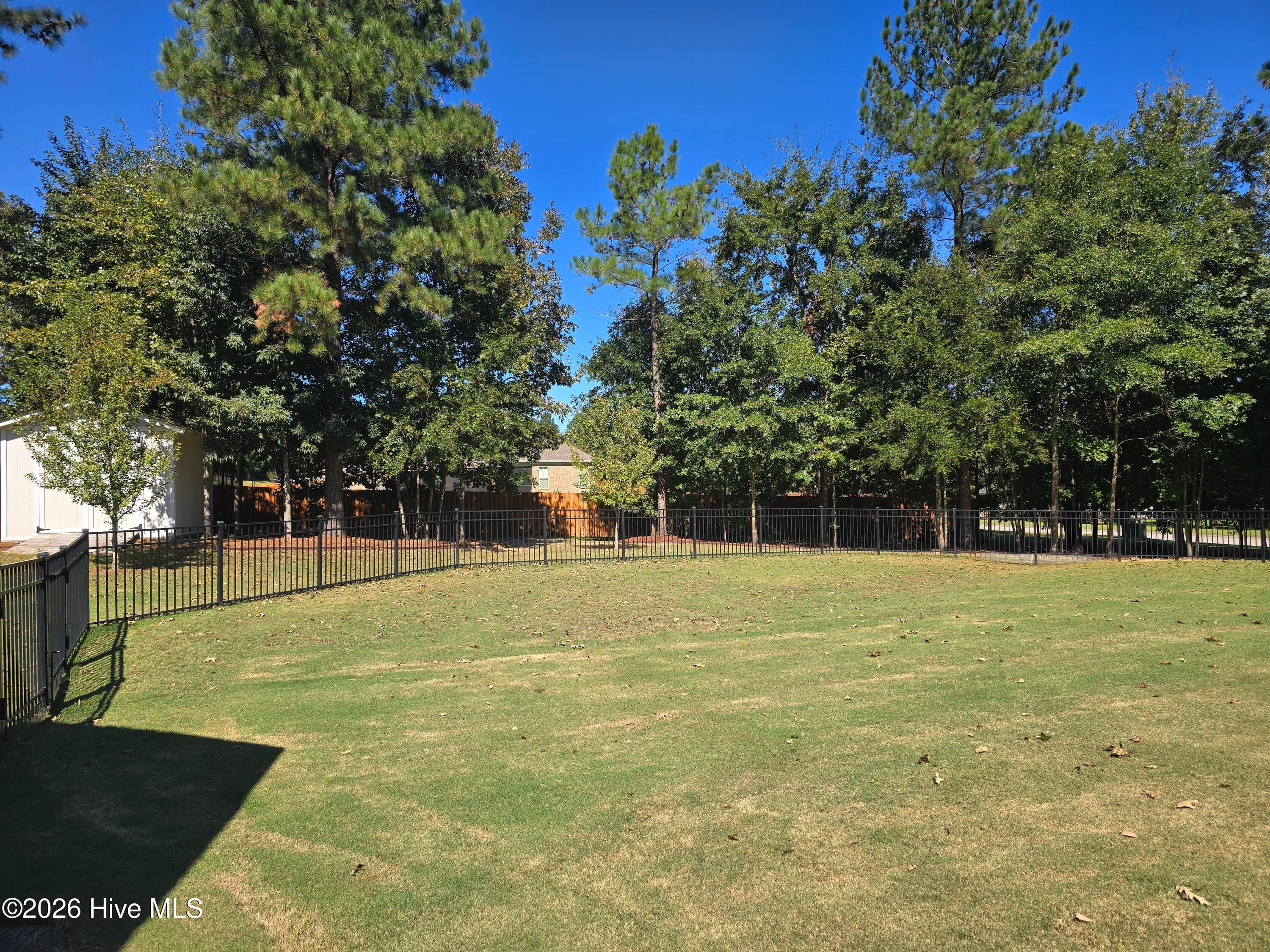 Fenced back yard and storage shed - 2016 Edenberry Row, Beech Island, SC 29842