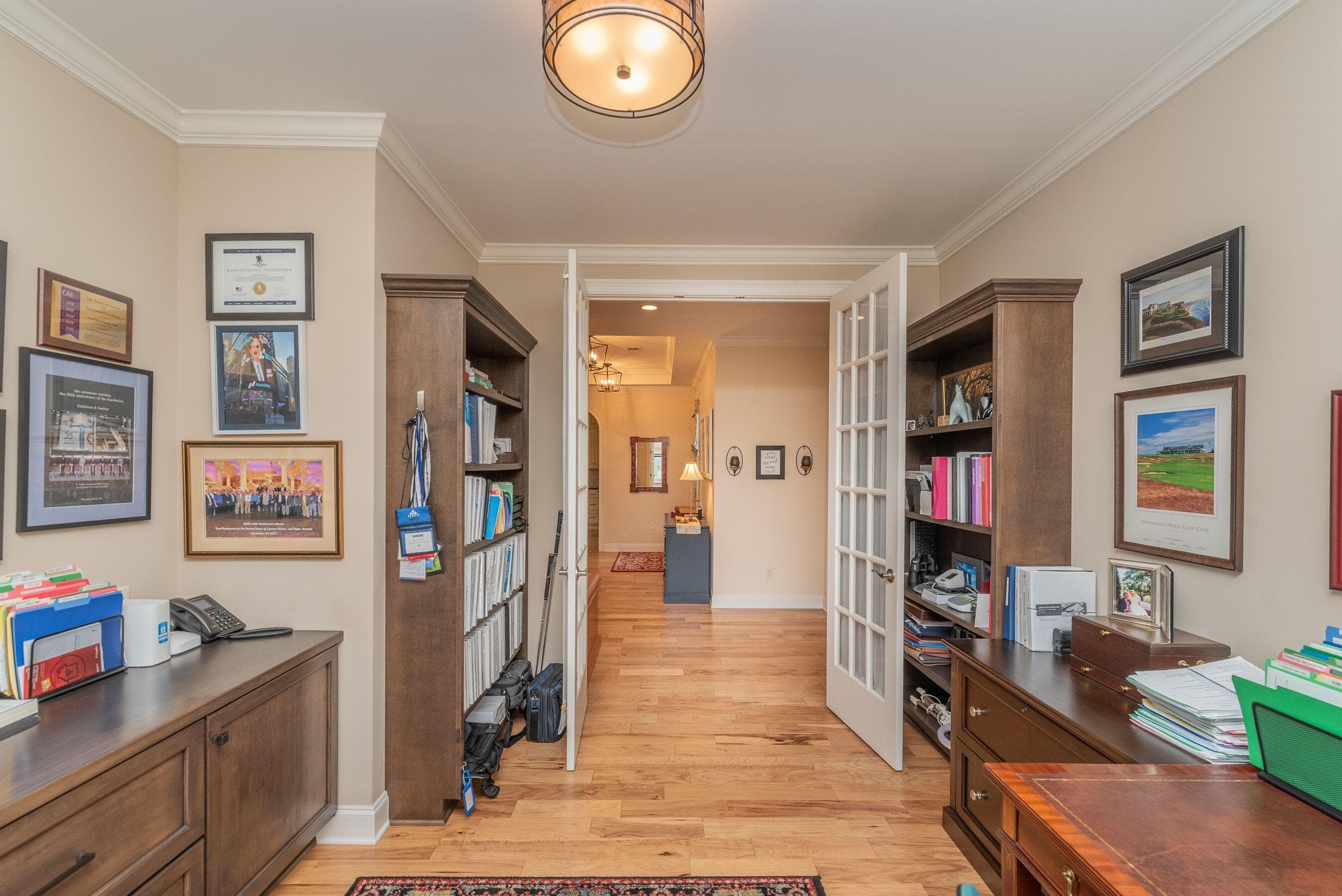 Office with french doors - 207 Quiet Oak Court, Aiken, SC 29803