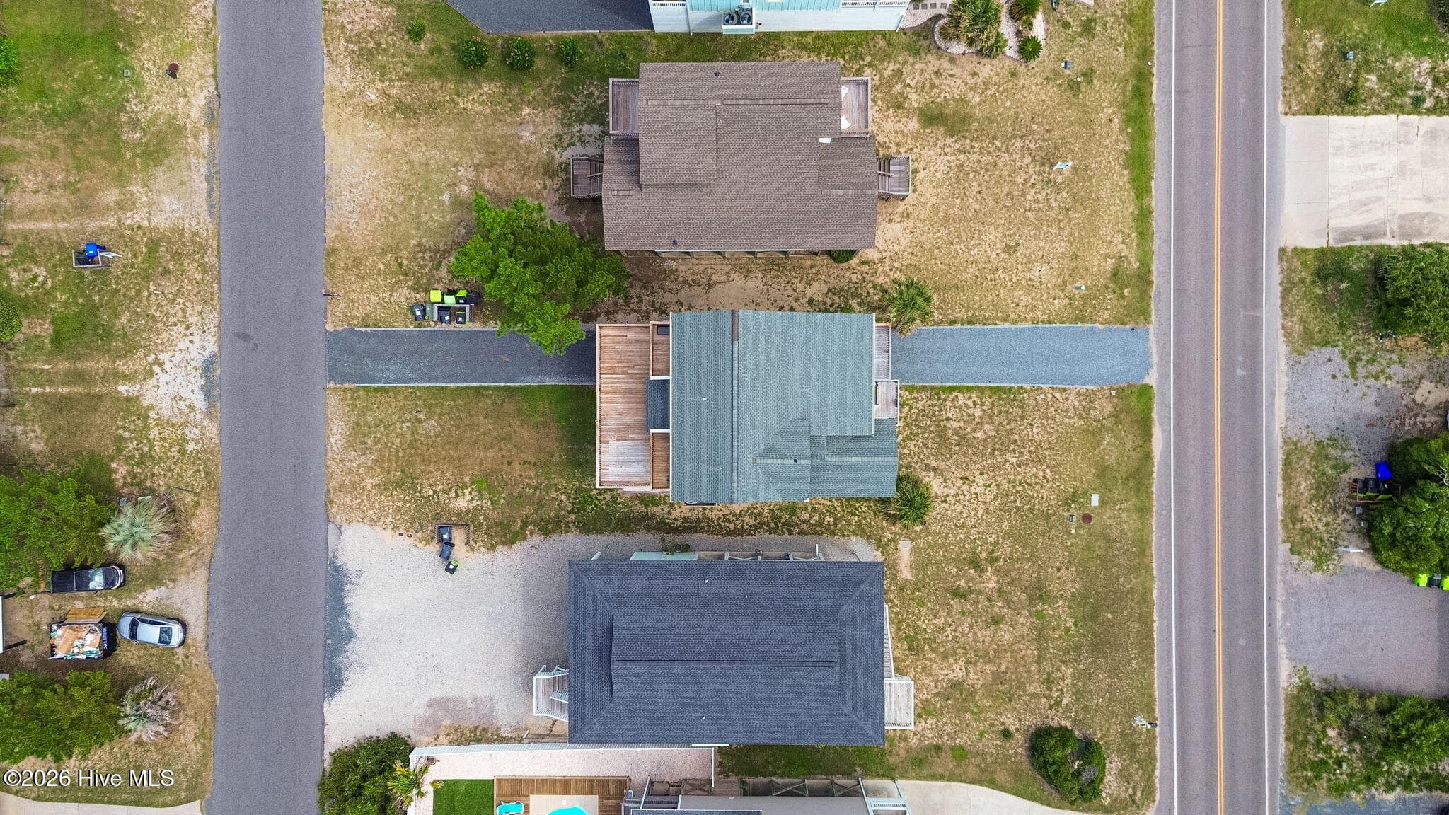 Aerial view of the neighborhood - 2330 W Beach Drive, Oak Island, NC 28465