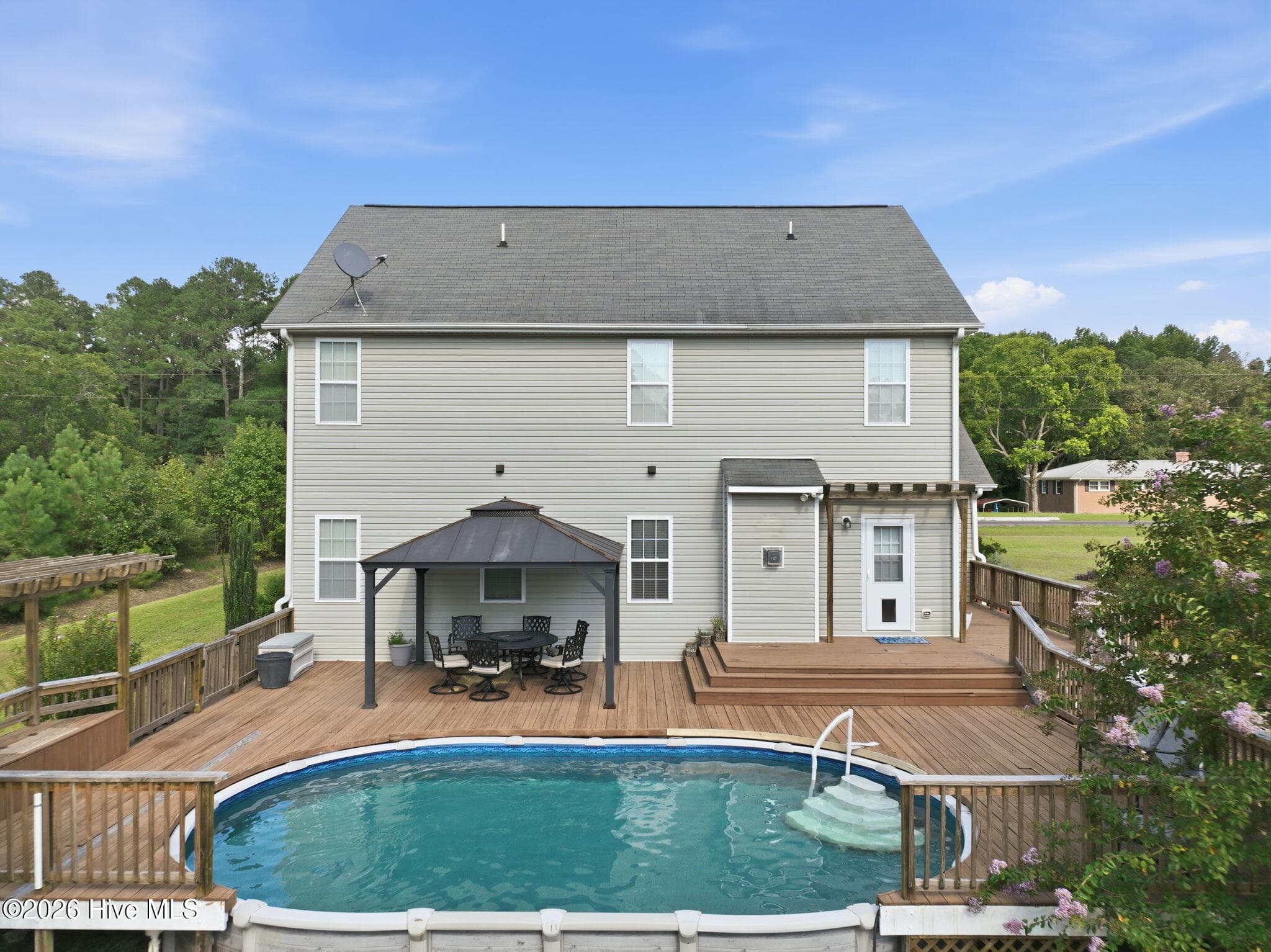 Back Deck Pool View - 1284 L Cooper Road, Cameron, NC 28326