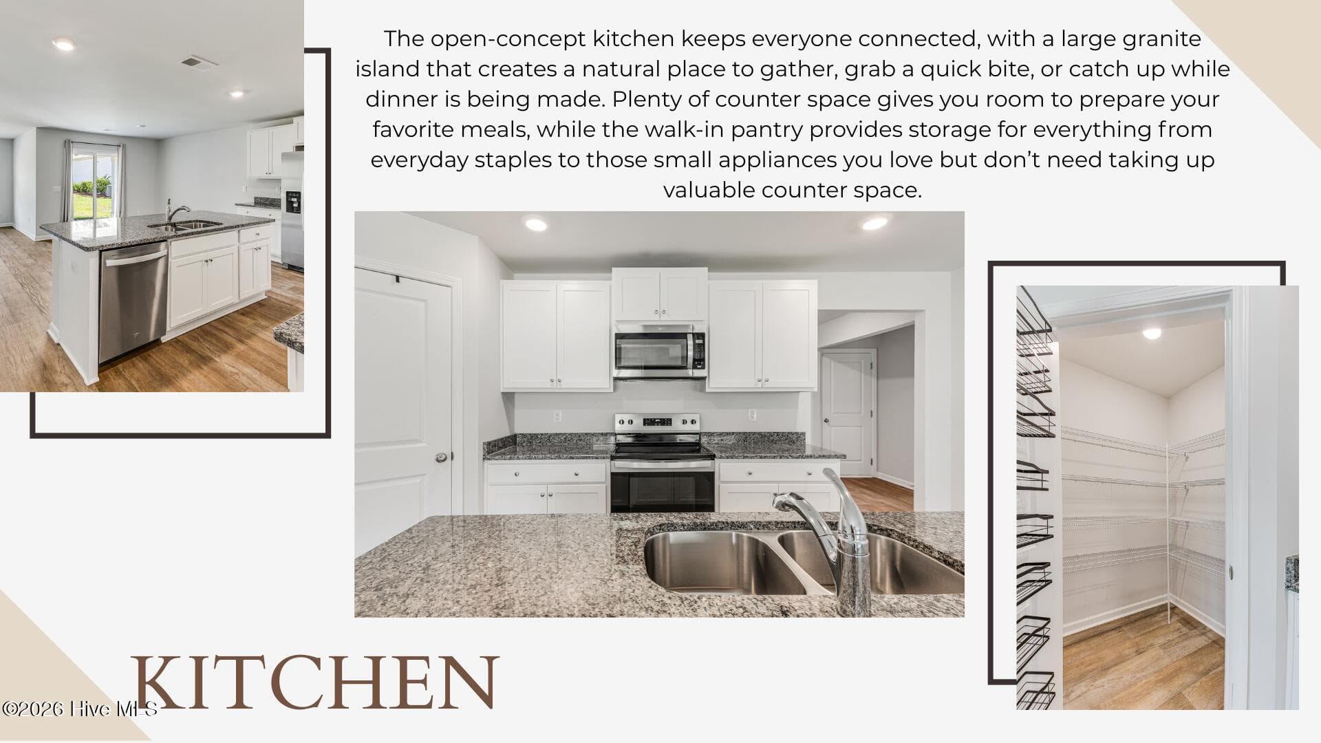 Kitchen with large pantry - 1774 Culdees Lane SE, Bolivia, NC 28422