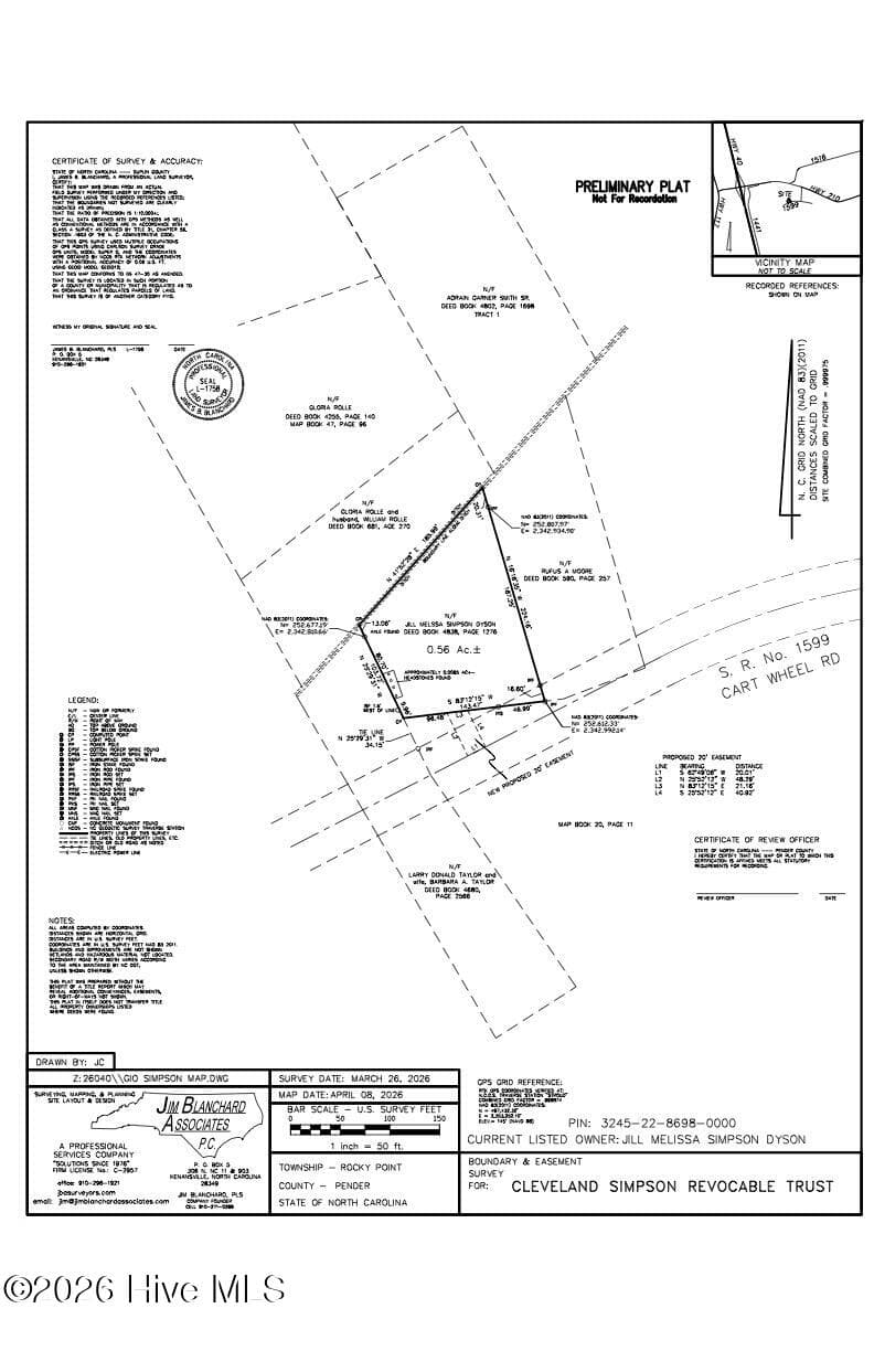 Residential Lot at 288 Cart Wheel Road, Rocky Point, NC 28457, photo 2 of 4