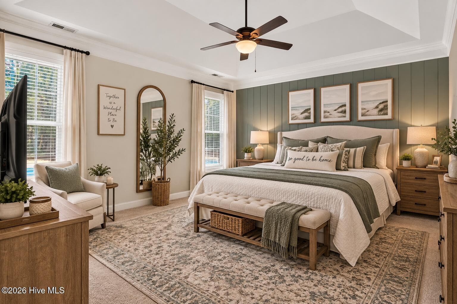 Create a warm welcoming primary bedroom - 125 Mom Lane, New Bern, NC 28562