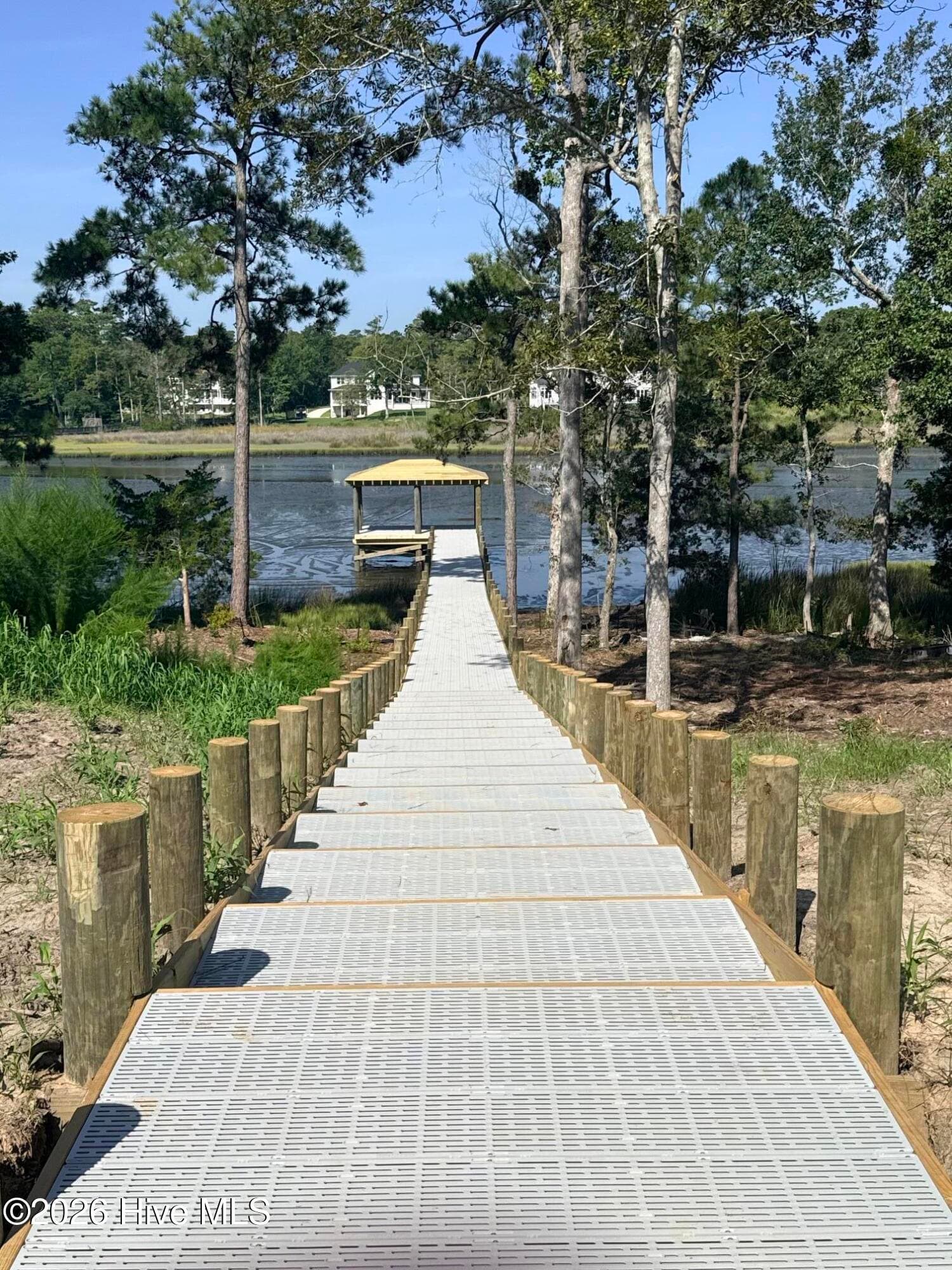Community Pier under construction. - 86 Delphi Trace, Hampstead, NC 28443