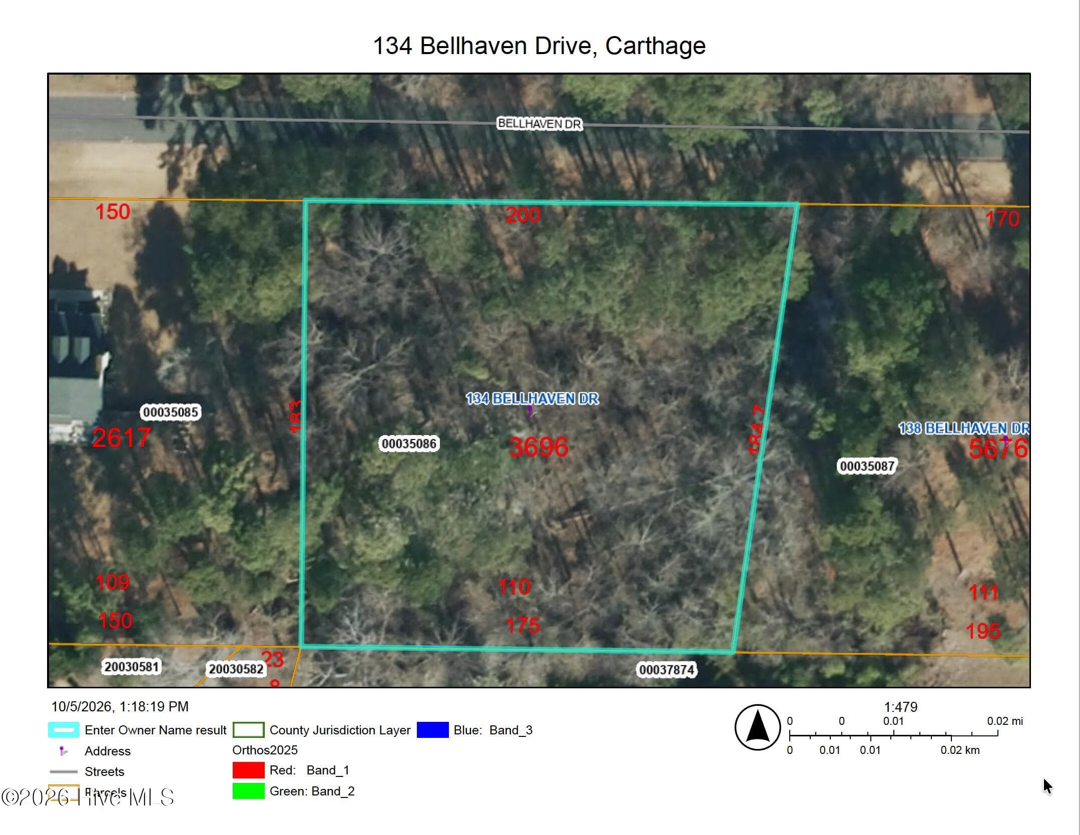 Residential Lot at 134 Bellhaven Drive, Carthage, NC 28327, photo 7 of 9