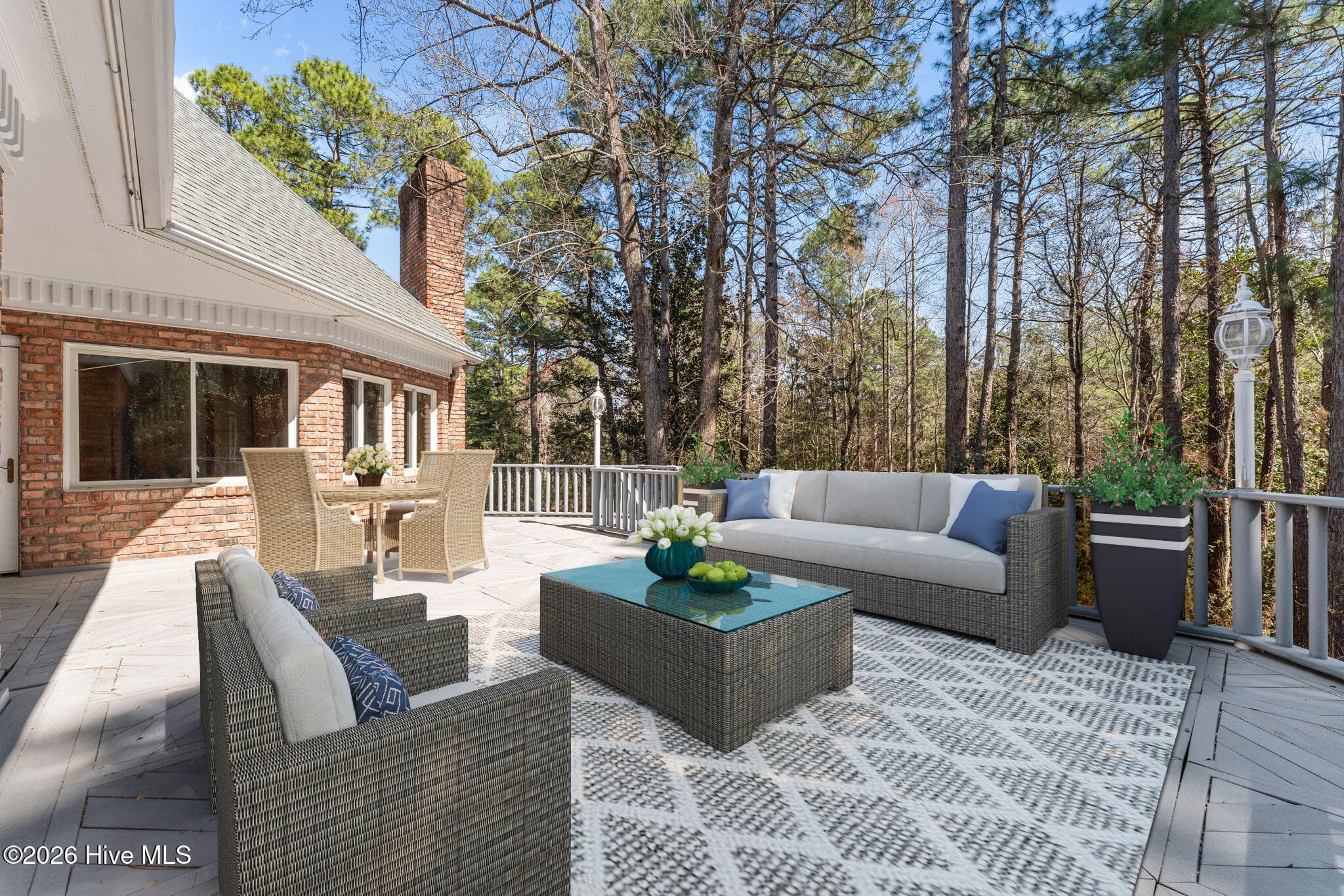 Virtual display of deck - 22 Lochmere Drive, Pinehurst, NC 28374