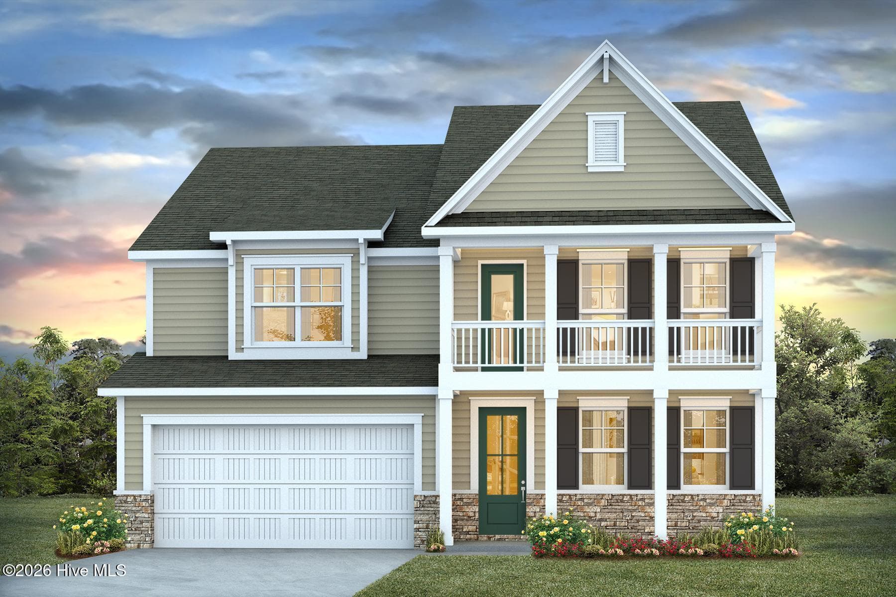 Front Elevation - 2130 Marietta Circle NW, Ash, NC 28420