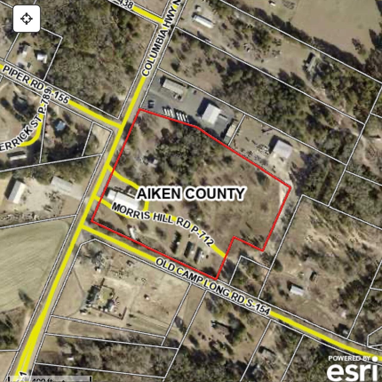 Ariel shot of property via tax records. - 144 Morris Hill Road, Aiken, SC 29805