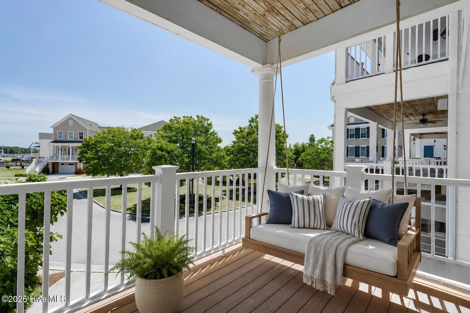 Porch off of Family and Dining Room on Main Floor. - 207 S Academy Street, Washington, NC 27889