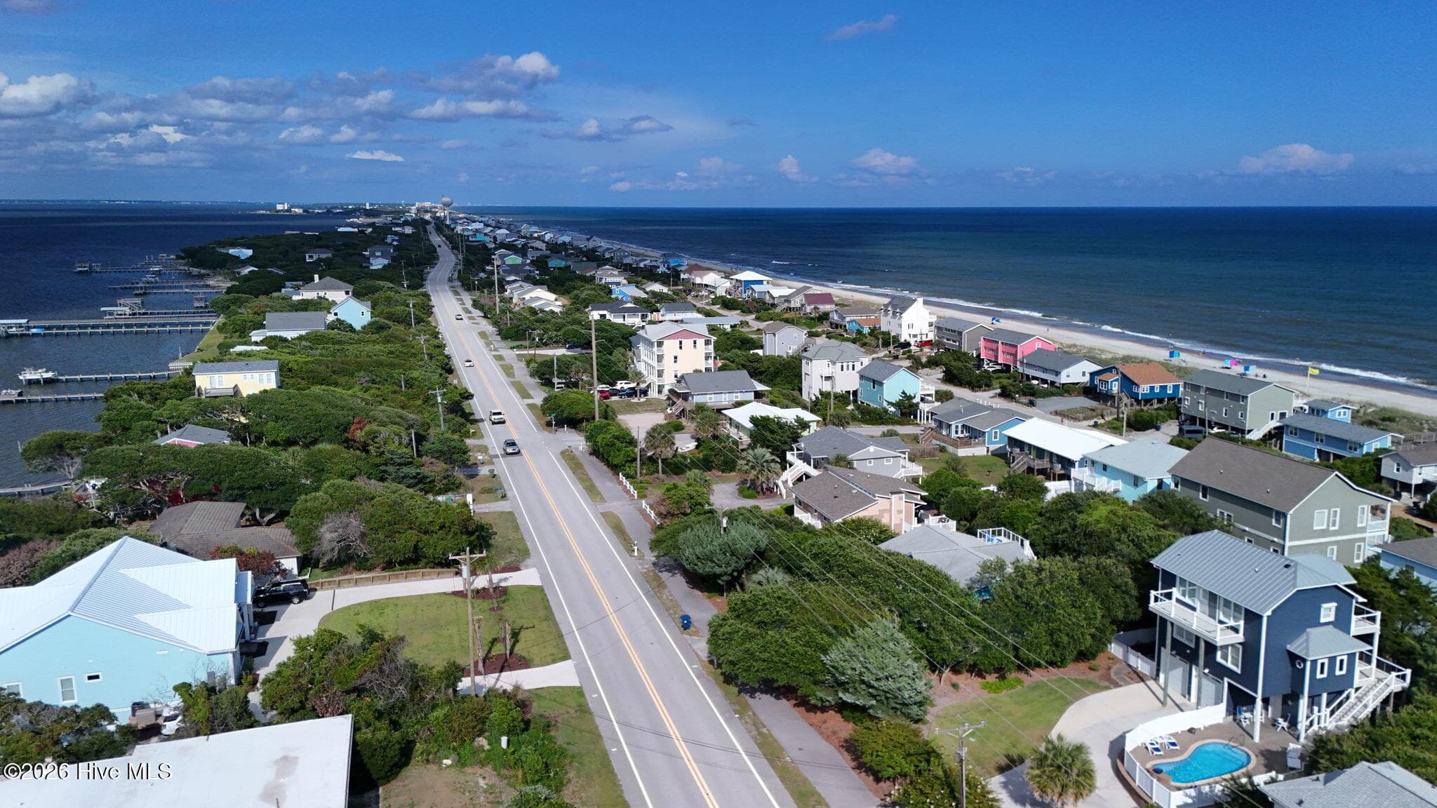 Aerial View - 1607 Emerald Drive, Emerald Isle, NC 28594