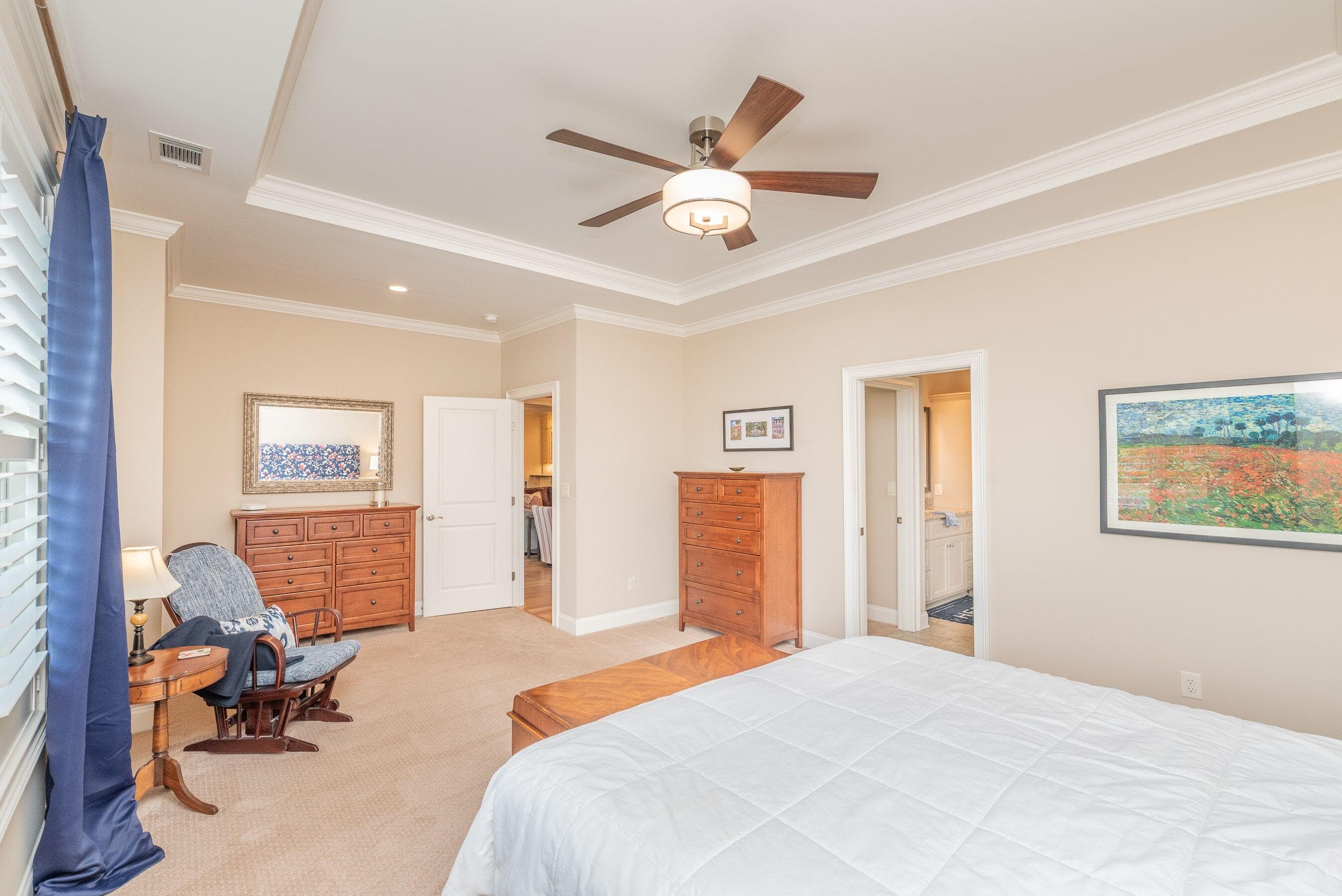 Primary bedroom view - 207 Quiet Oak Court, Aiken, SC 29803