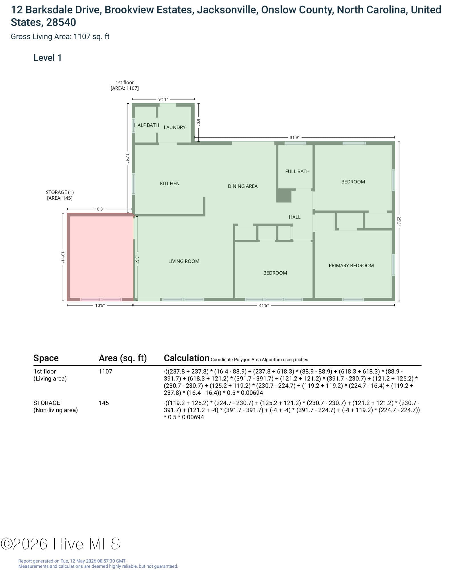 Single Family Residence at 12 Barksdale Drive, Jacksonville, NC 28540, photo 26 of 26
