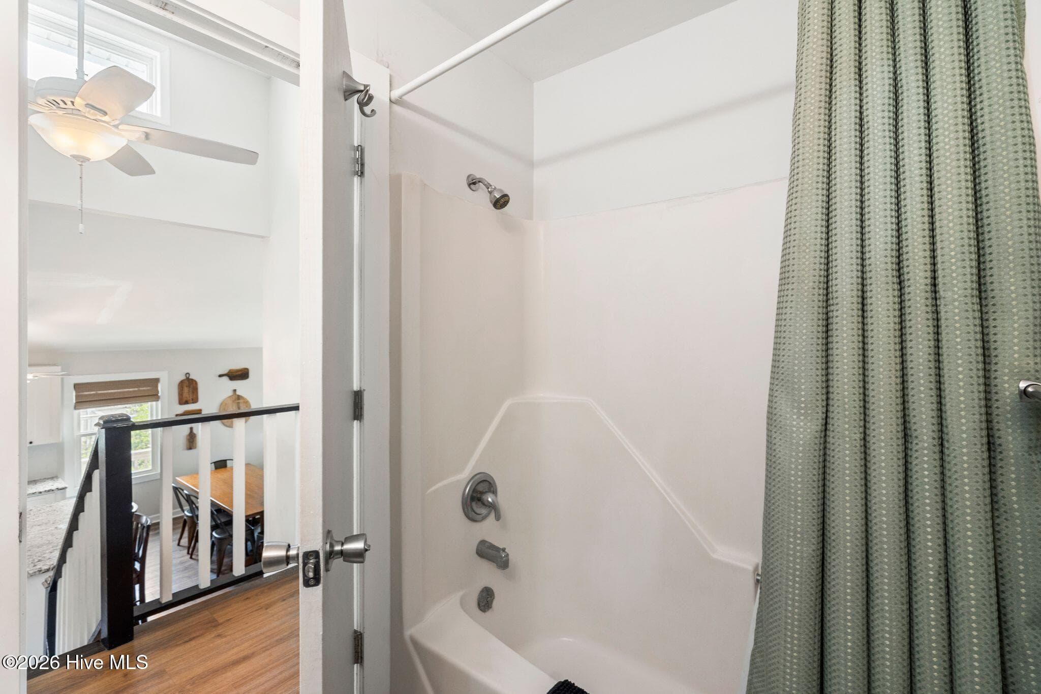 Full bath upstairs, right where you need it. - 129 S Anderson Boulevard A, Topsail Beach, NC 28445