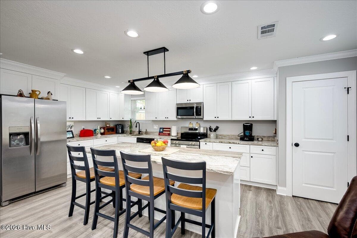 Recessed lighting and lots of cabinet storage in kitchen - 4121 Langley Street, Martinez, GA 30907