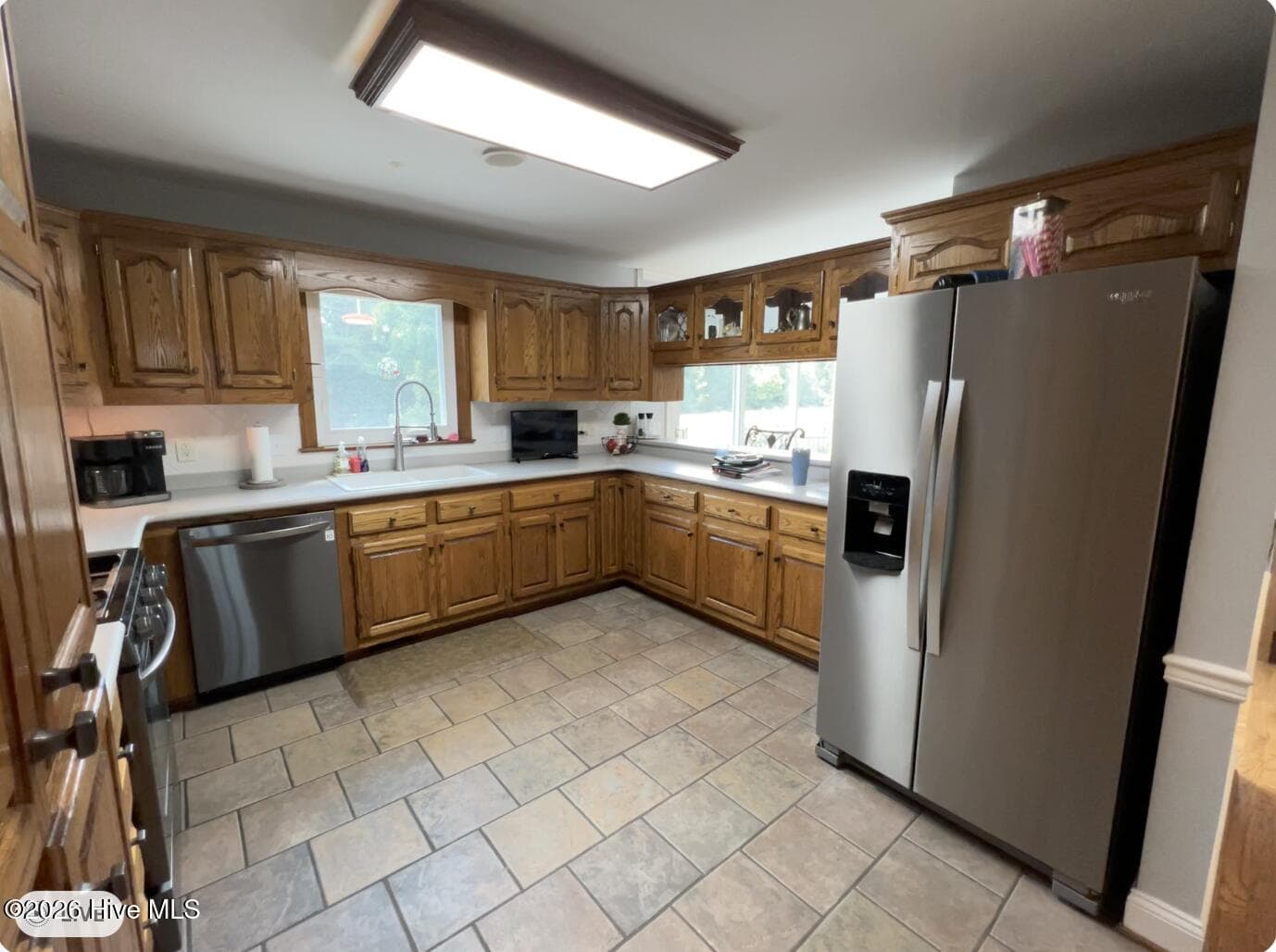 Kitchen with Stainless appliances. - 642 Enoch Road, Clinton, NC 28328