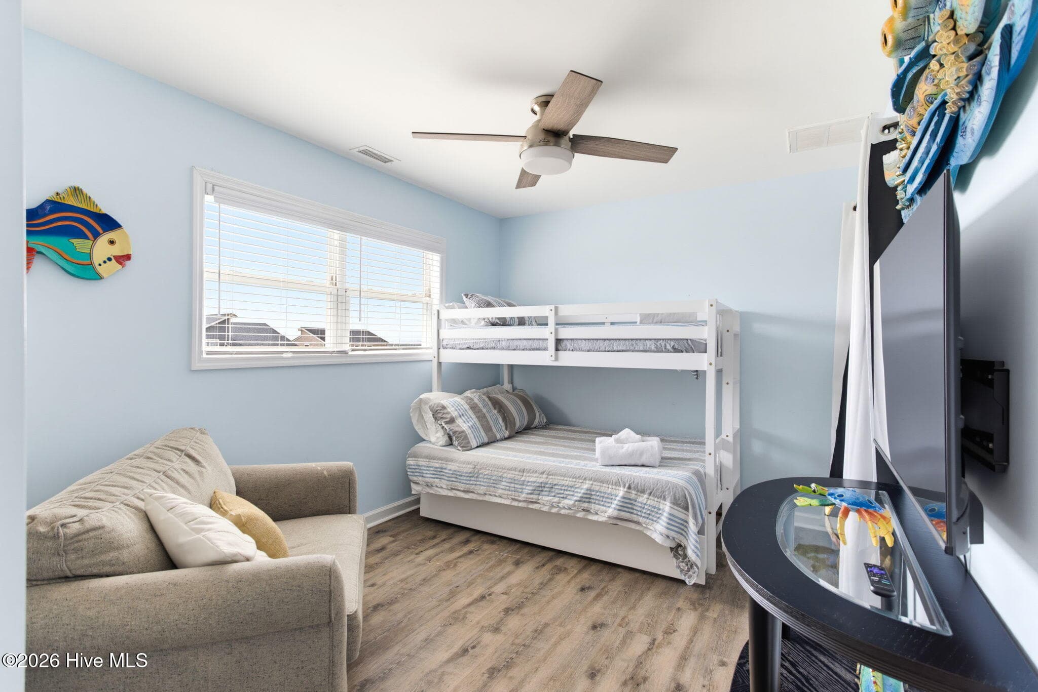 Loft bunk room - 2330 W Beach Drive, Oak Island, NC 28465