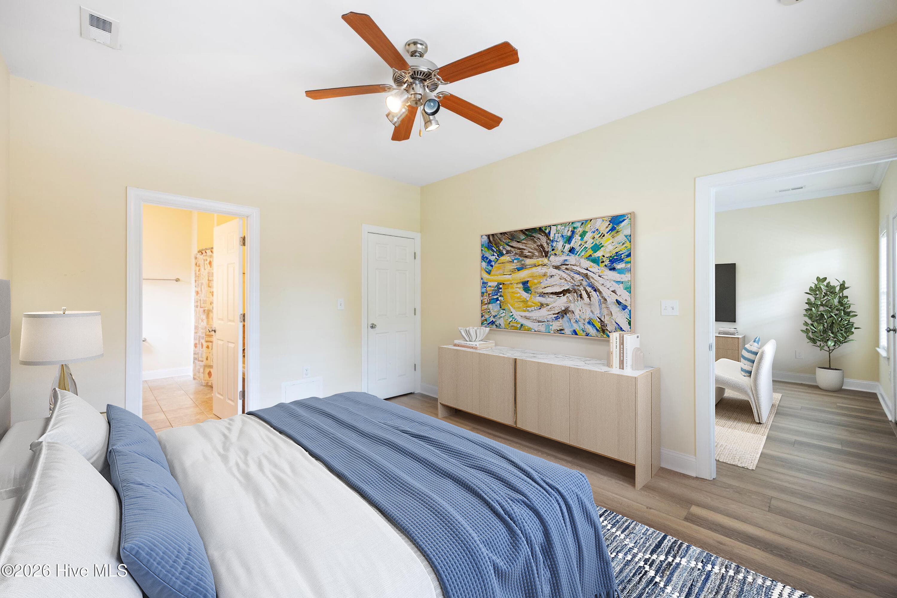 VIRTUAL STAGING of Primary Bedroom - 225 NE 39th Street, Oak Island, NC 28465