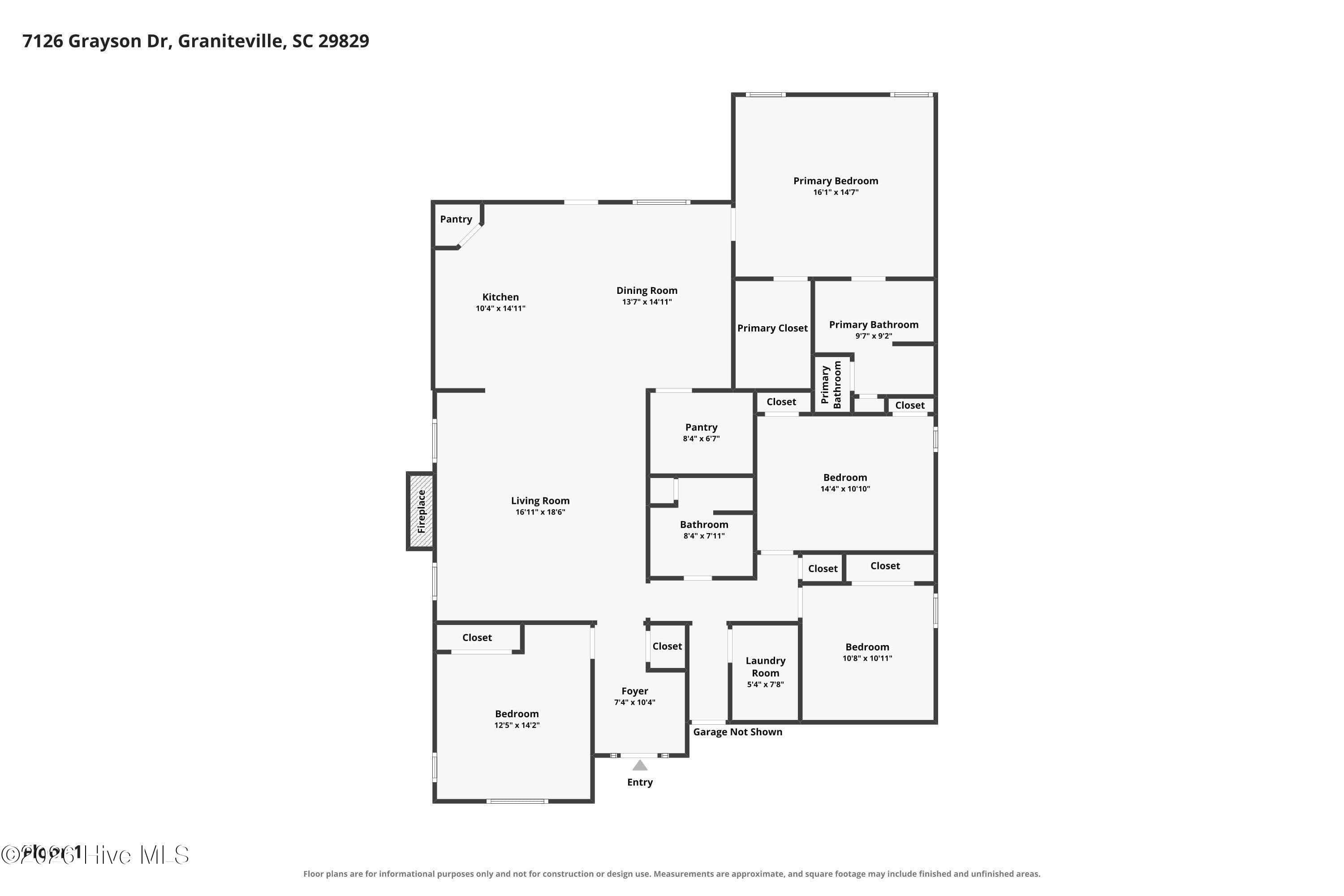 Single Family Residence at 7126 Grayson Drive, Graniteville, SC 29829, photo 33 of 39