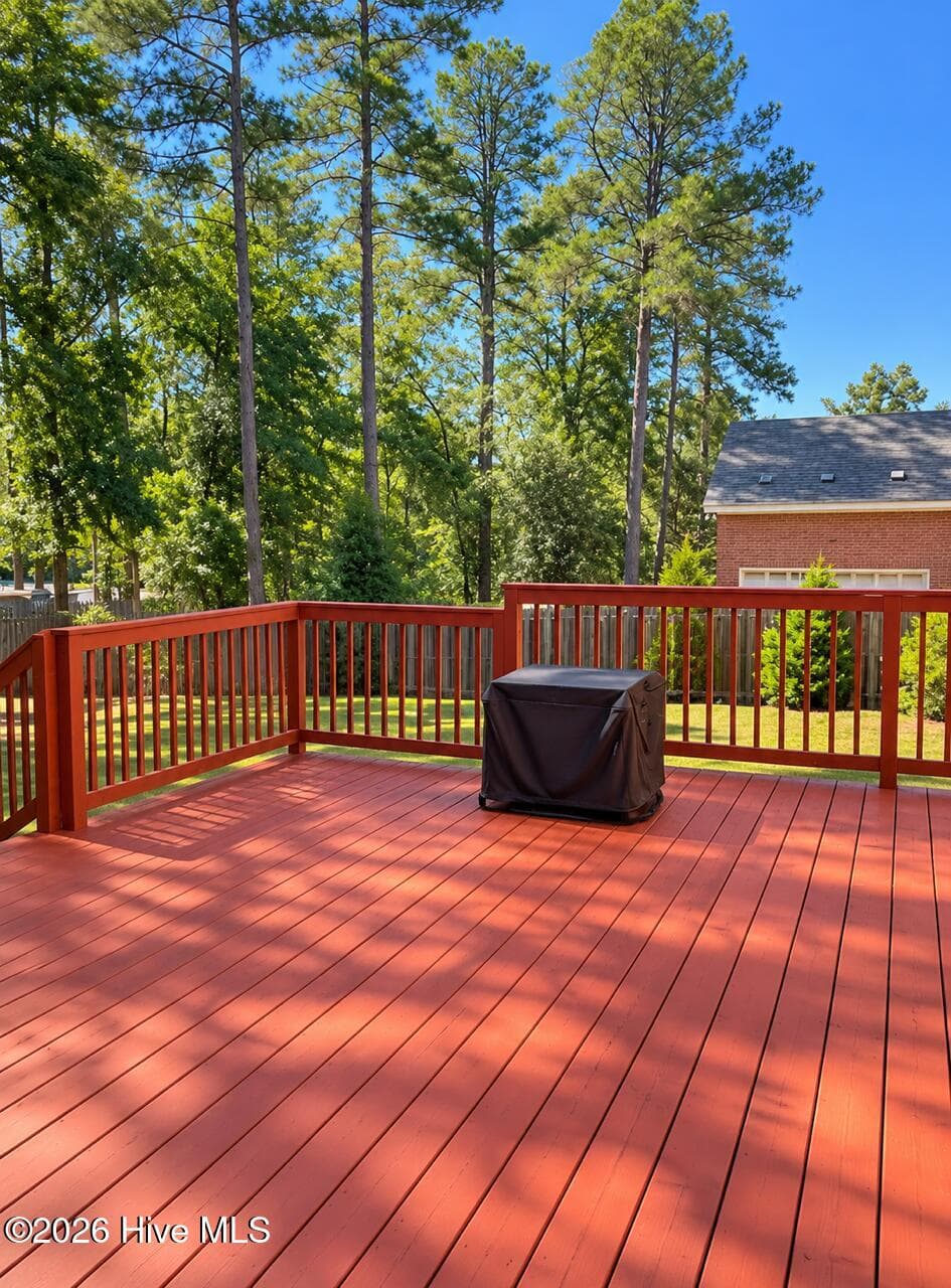 Amazing 18 X 24 wood deck! Two levels-watch your step!!! - 4164 Quail Springs Circle, Augusta, GA 30907