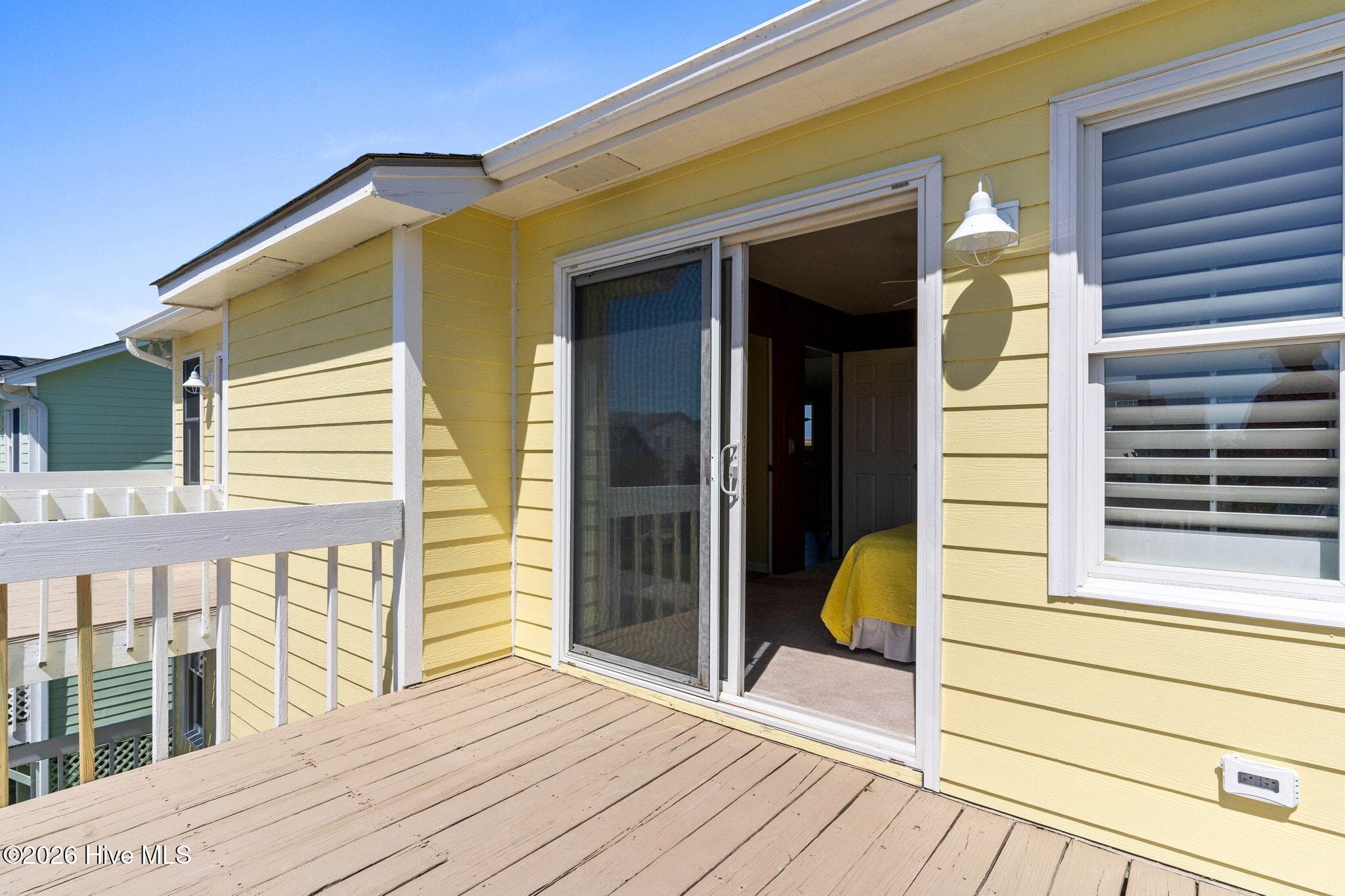 Porch off Bedroom #3 - 1511 Canal Drive, Sunset Beach, NC 28468, Sunset Beach
