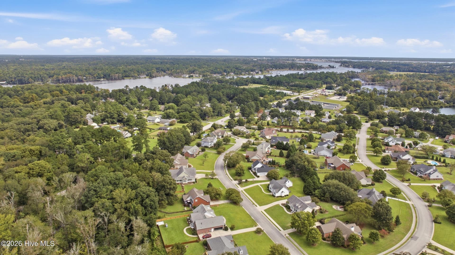 Aerial View - 112 Barkside Lane, New Bern, NC 28562