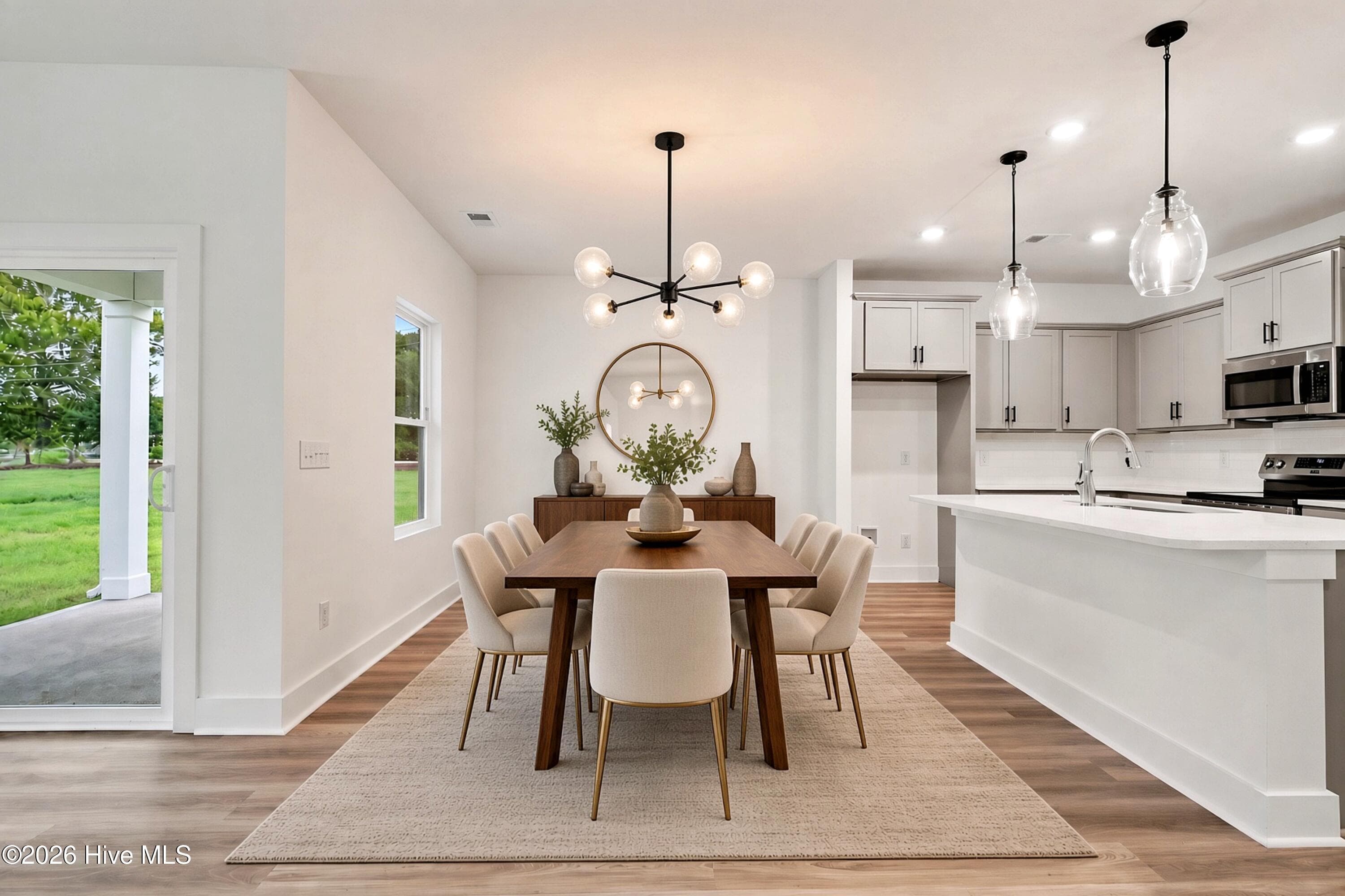 AI Staged Dining Room - 2108 Cregan Cove SW (Lot 2), Ocean Isle Beach, NC 28469