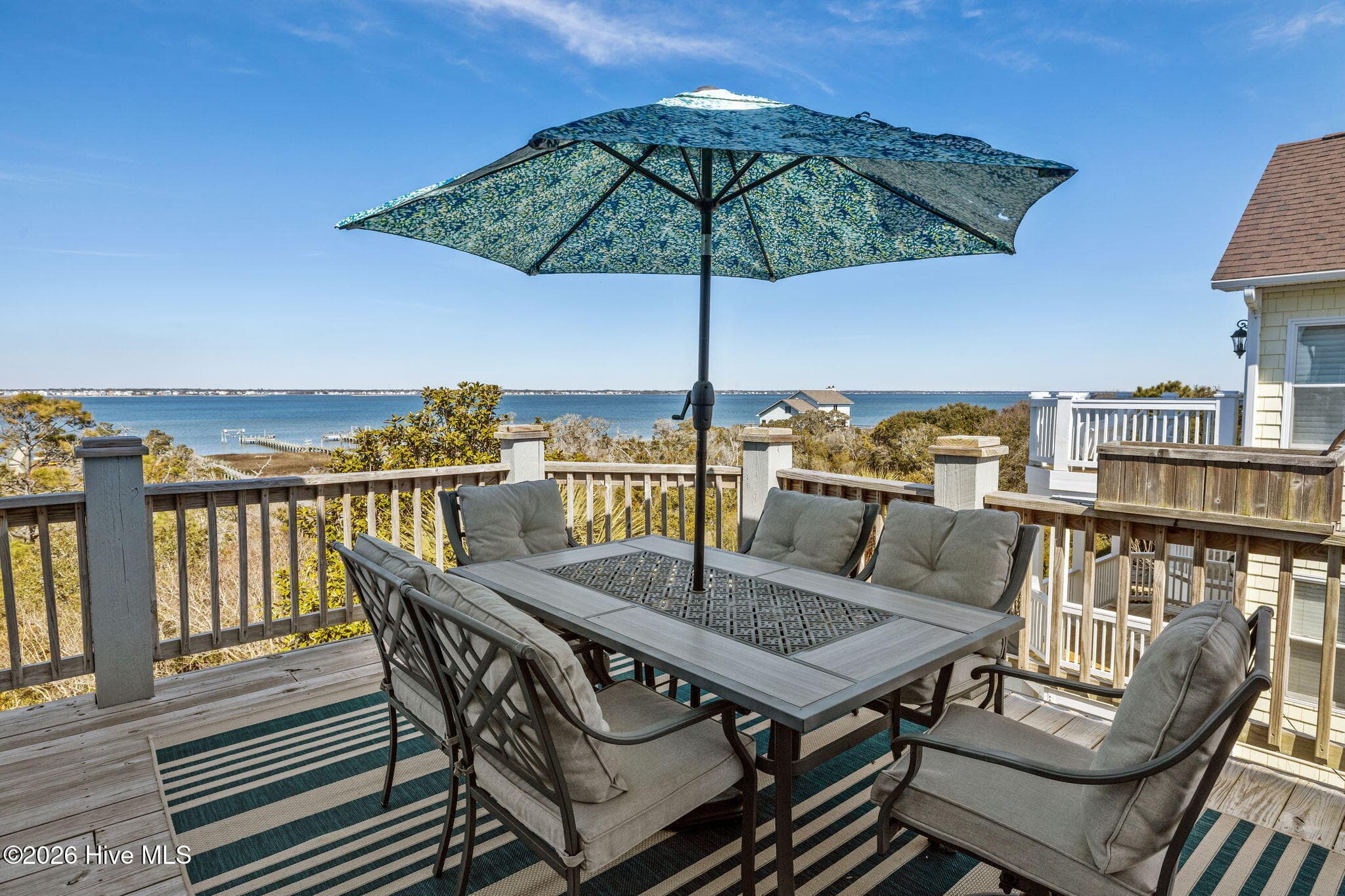 Top Deck Views of Bogue Sound - 4204 Emerald Drive, Emerald Isle, NC 28594