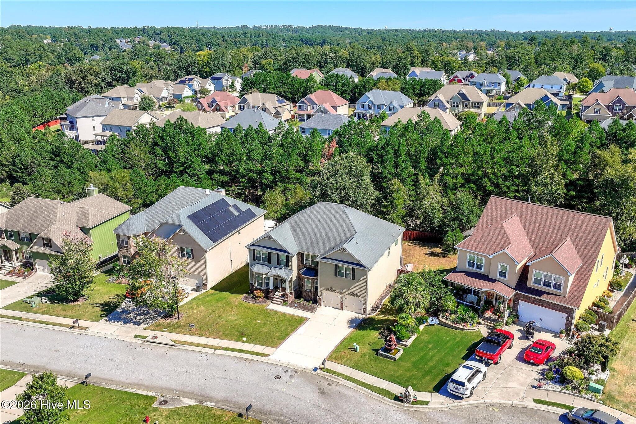 AERIAL VIEW OF FRONT EXTERIOR - 552 Oconee Circle, Evans, GA 30809