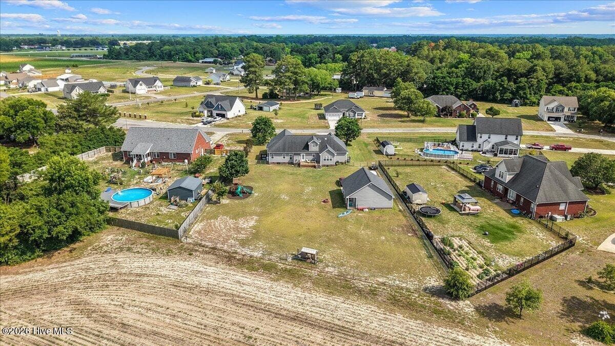 View from back overhead - 105 Pointe Drive, La Grange, NC 28551