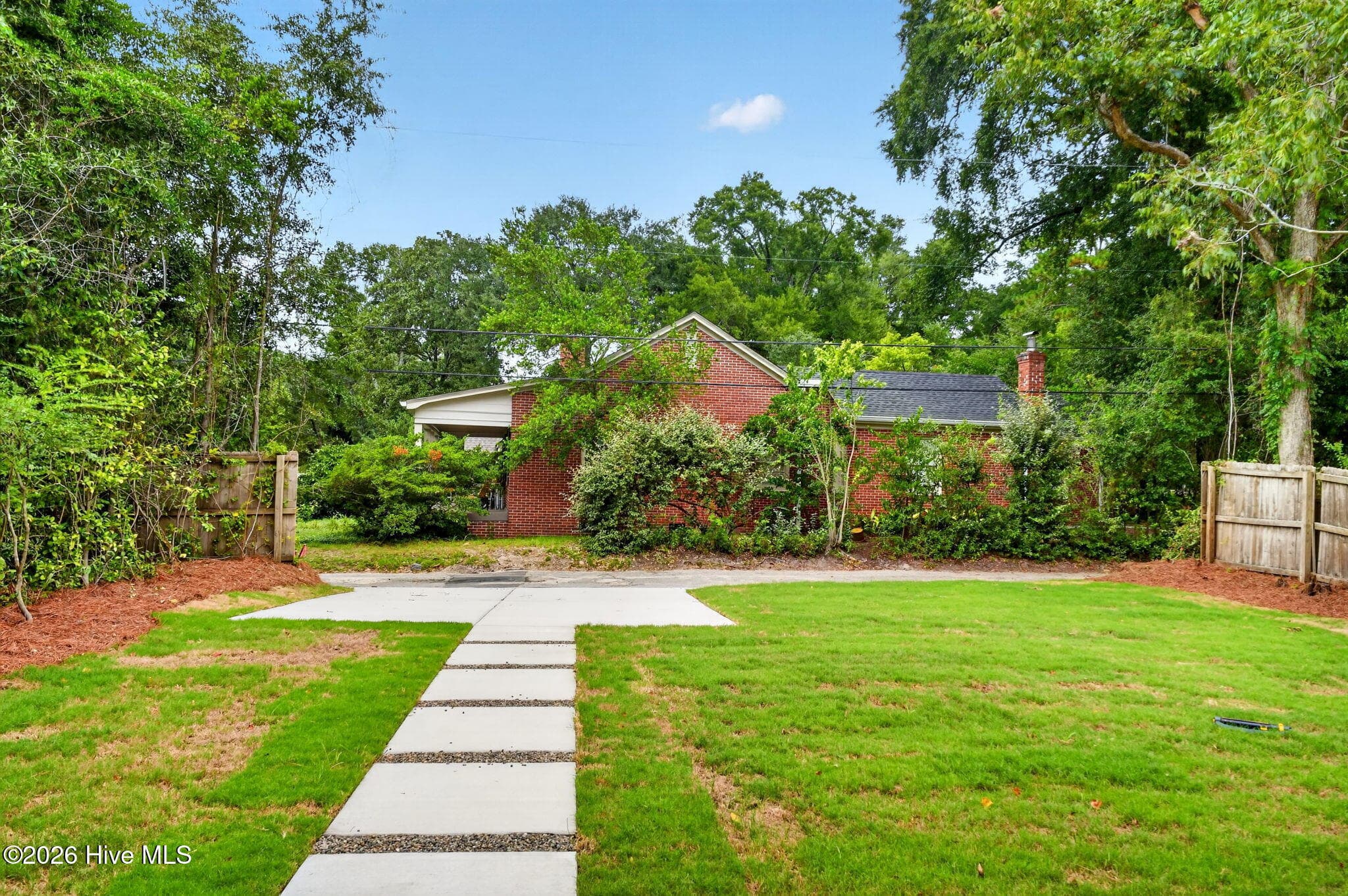 Parking Pad from the Rear Patio - 2303 Chestnut Street, Wilmington, NC 28405
