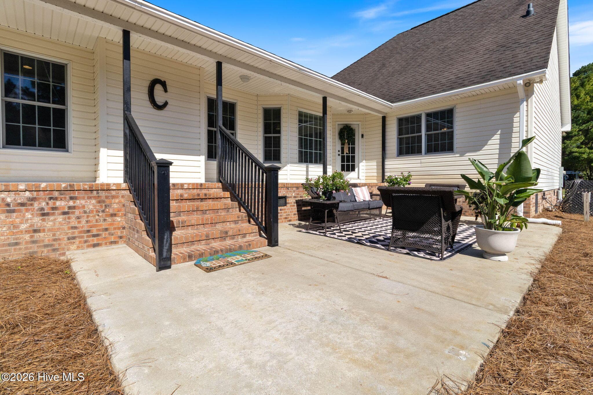 Rear Porch/Patio - 727 Mount Olive Road, Bladenboro, NC 28320
