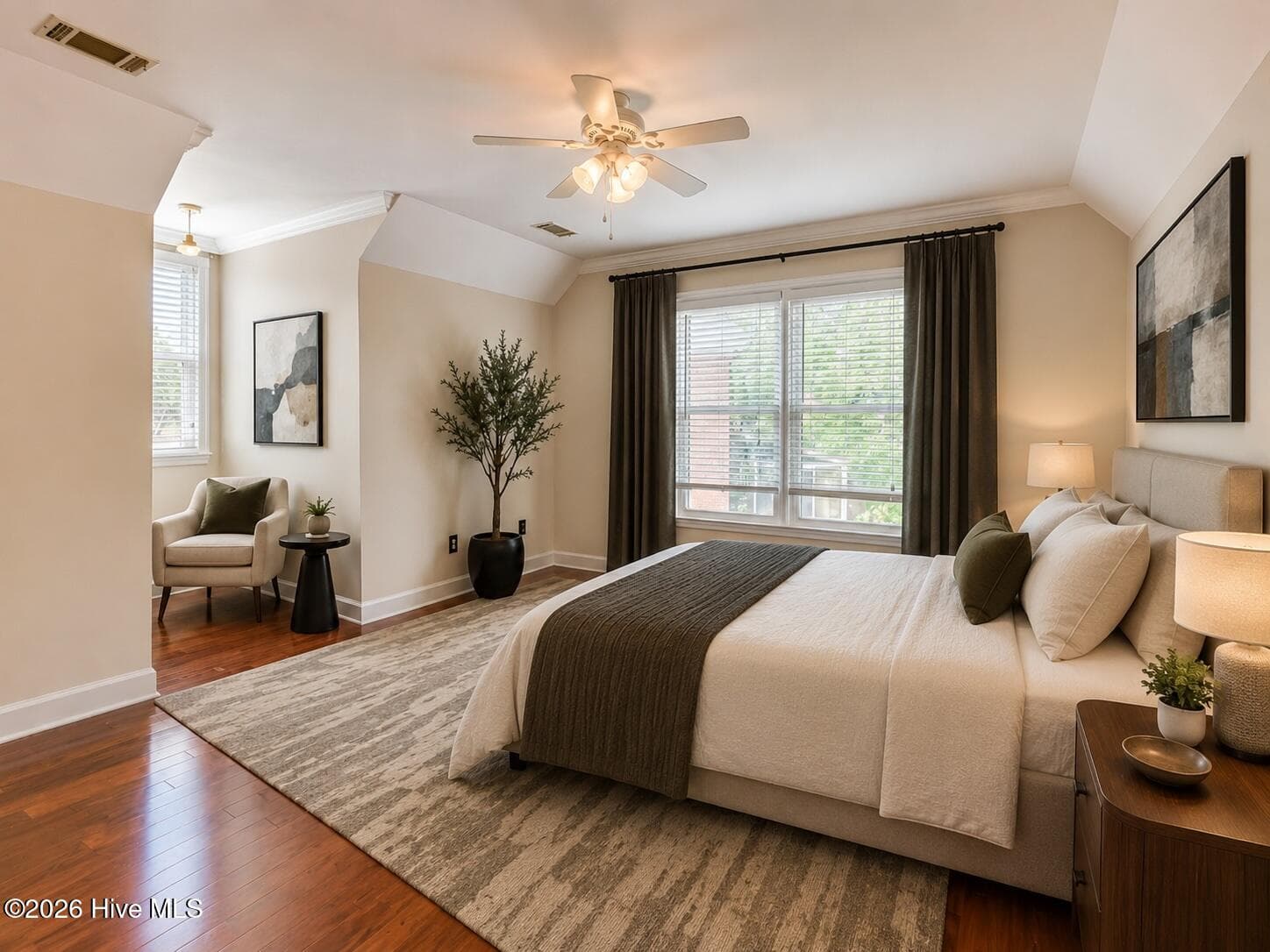 Bedroom #3 upstairs: This inviting bedroom offers a peaceful retreat with room to relax, read, or create a cozy sitting nook. - 16 Rapids Court, North Augusta, SC 29841