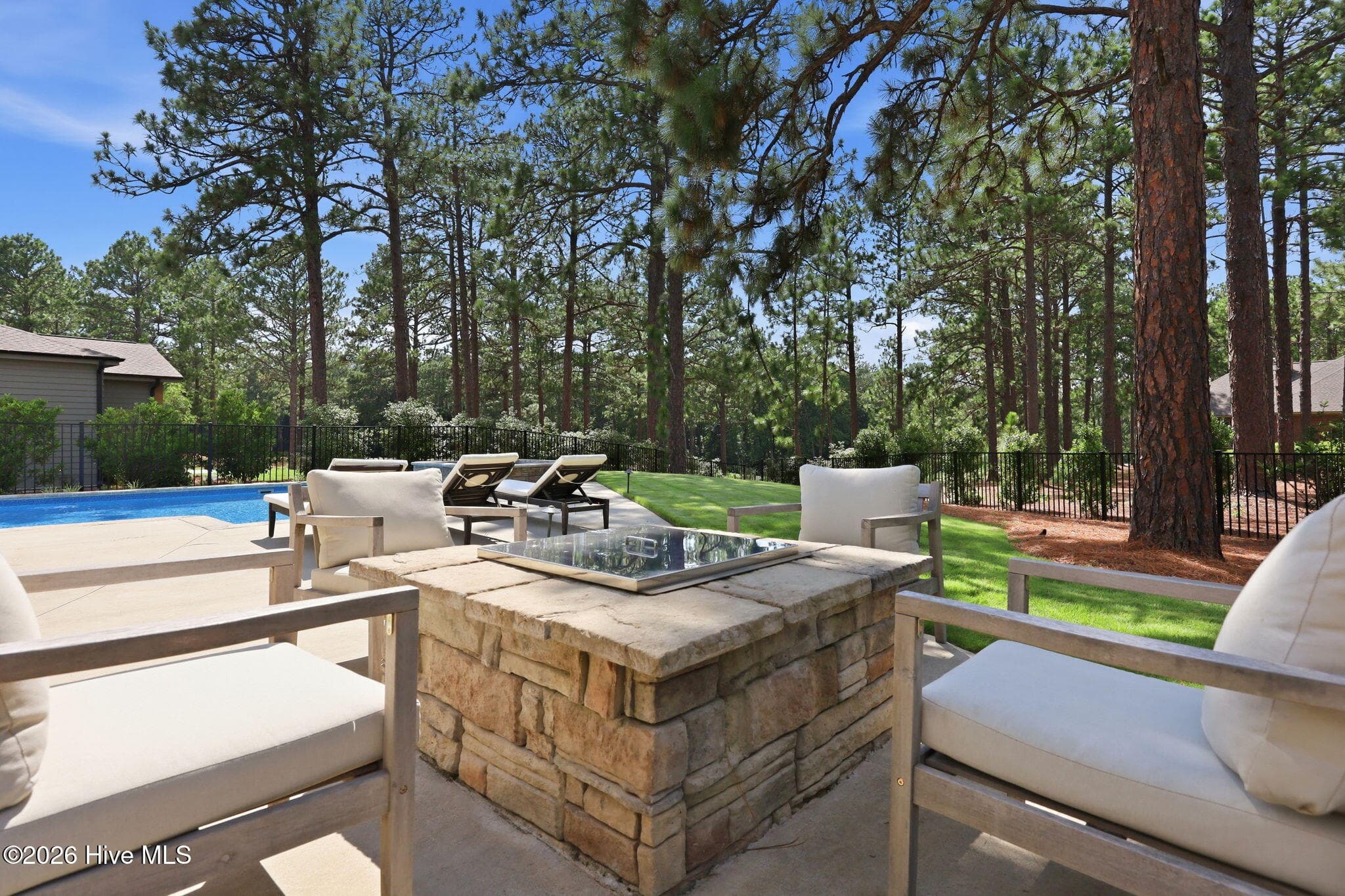 Fire Pit Area - 102 Chesterfield Drive, Pinehurst, NC 28374
