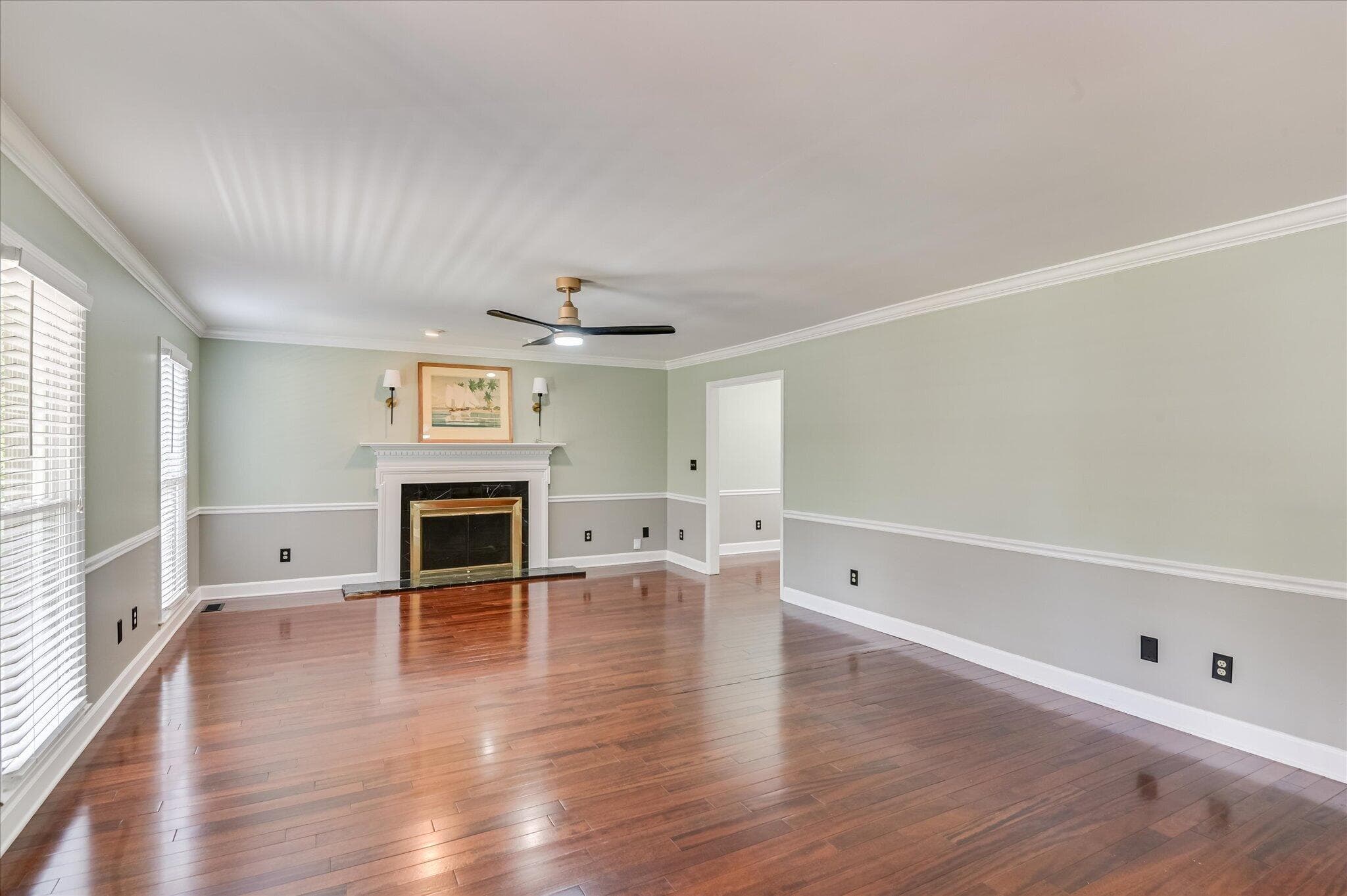 Extra Large Living area with New Paint and refinished floors. - 16 Rapids Court, North Augusta, SC 29841