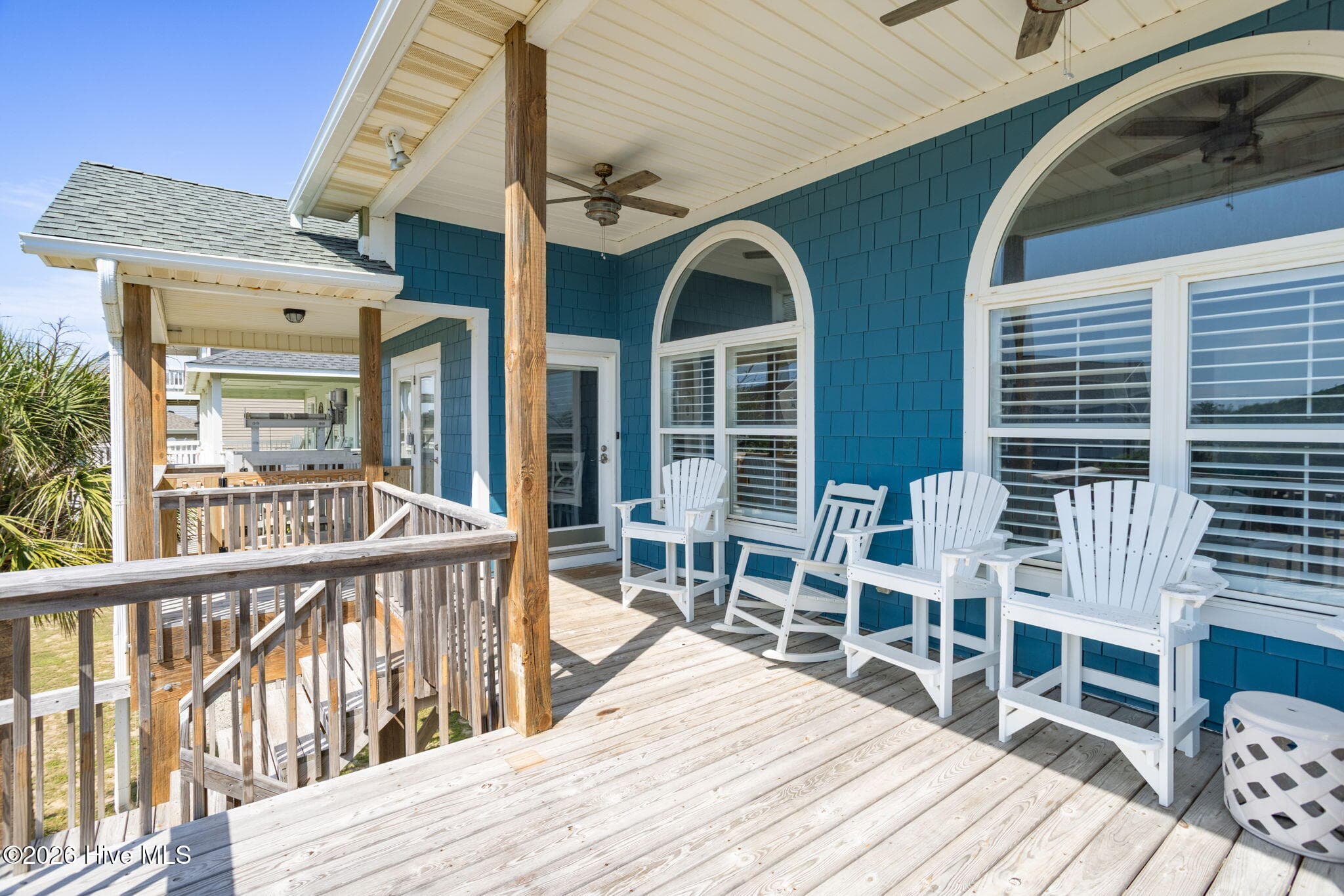Front porch seating - 2330 W Beach Drive, Oak Island, NC 28465