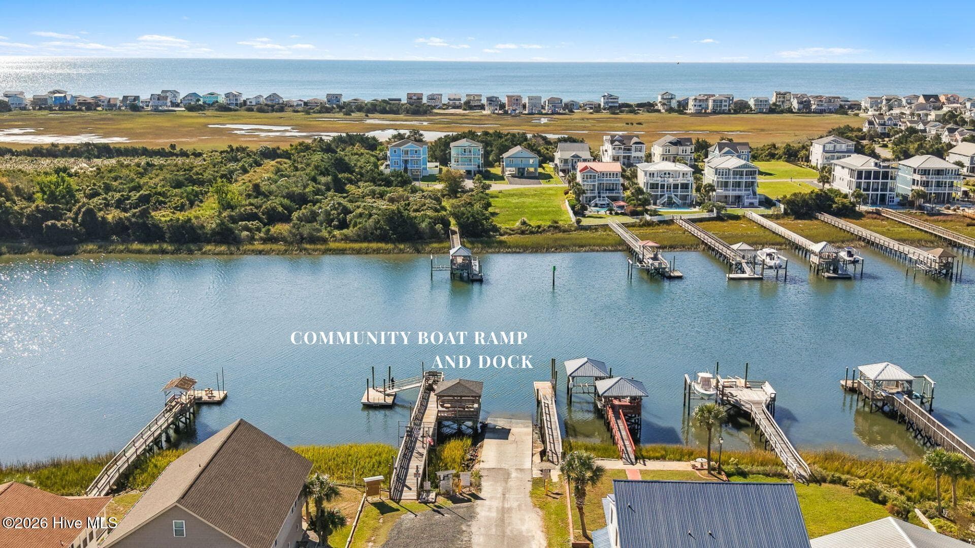 Community Boat Ramp & Dock into ICW - 2468 Captain Kidd Drive SW, Supply, NC 28462