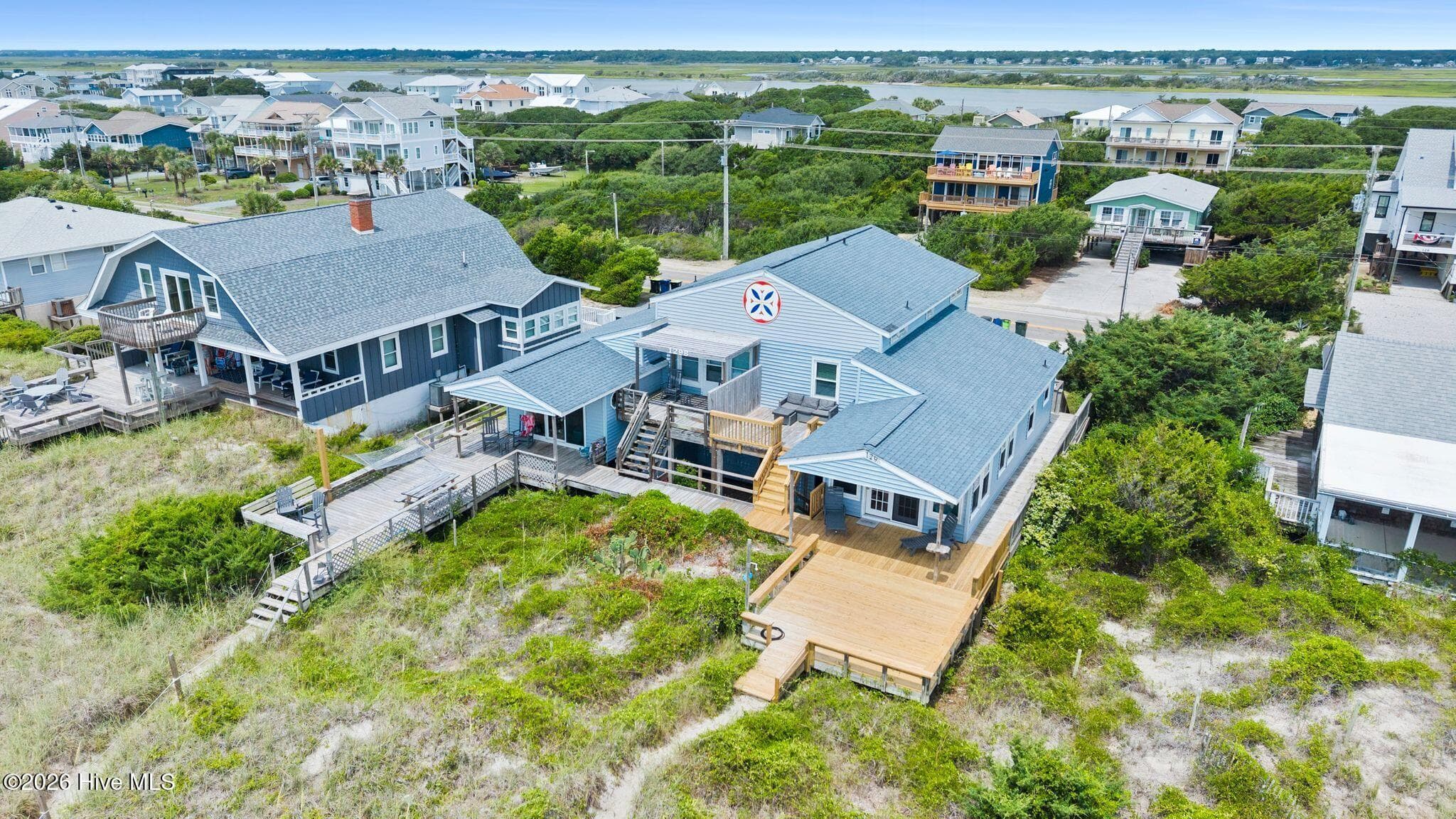 The beach-house life looks pretty good from up here. - 129 S Anderson Boulevard A, Topsail Beach, NC 28445