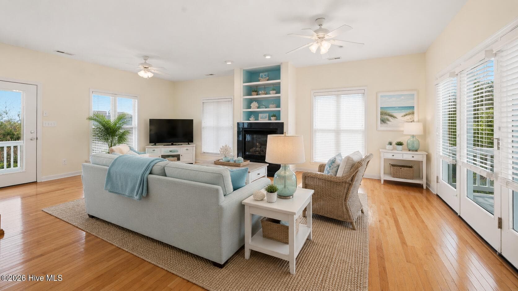 Virtually Staged Family Room - 1103 Timber Trail, Emerald Isle, NC 28594