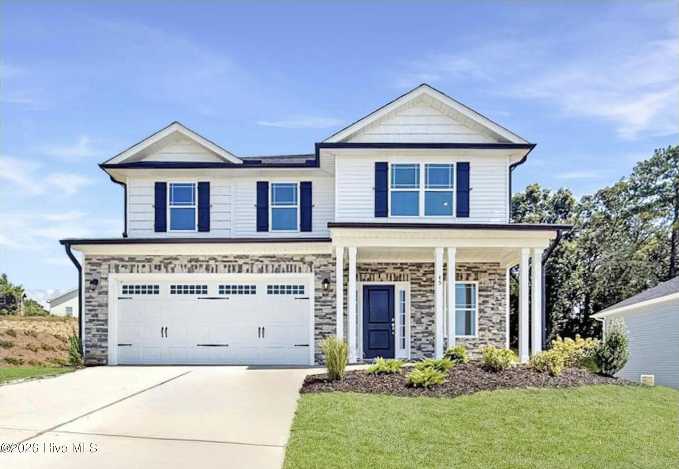 similar home, home is currently under construction - 818 Hidden Bridge Drive, Jacksonville, NC 28546