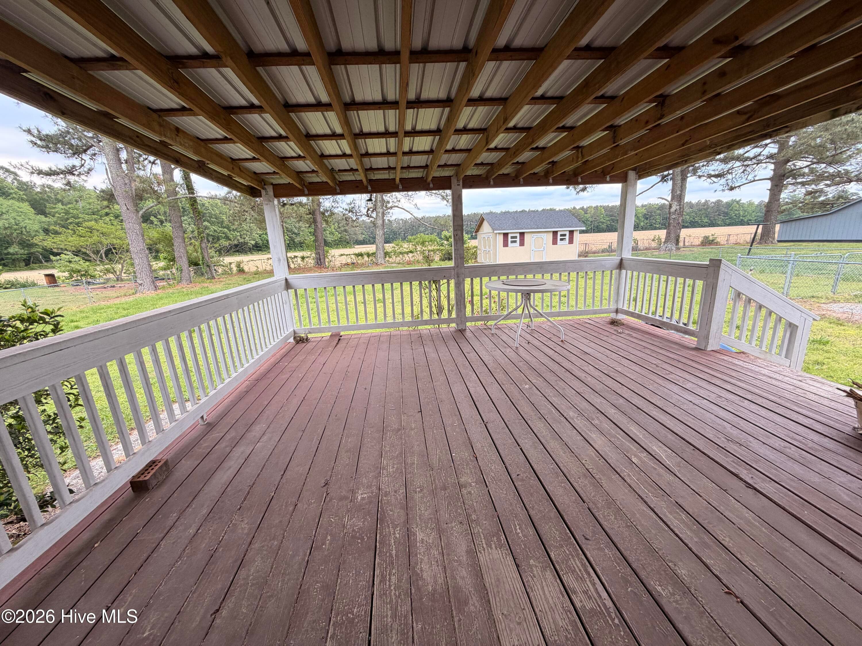 back porch - 236 Brinkleyville Road, Ahoskie, NC 27910