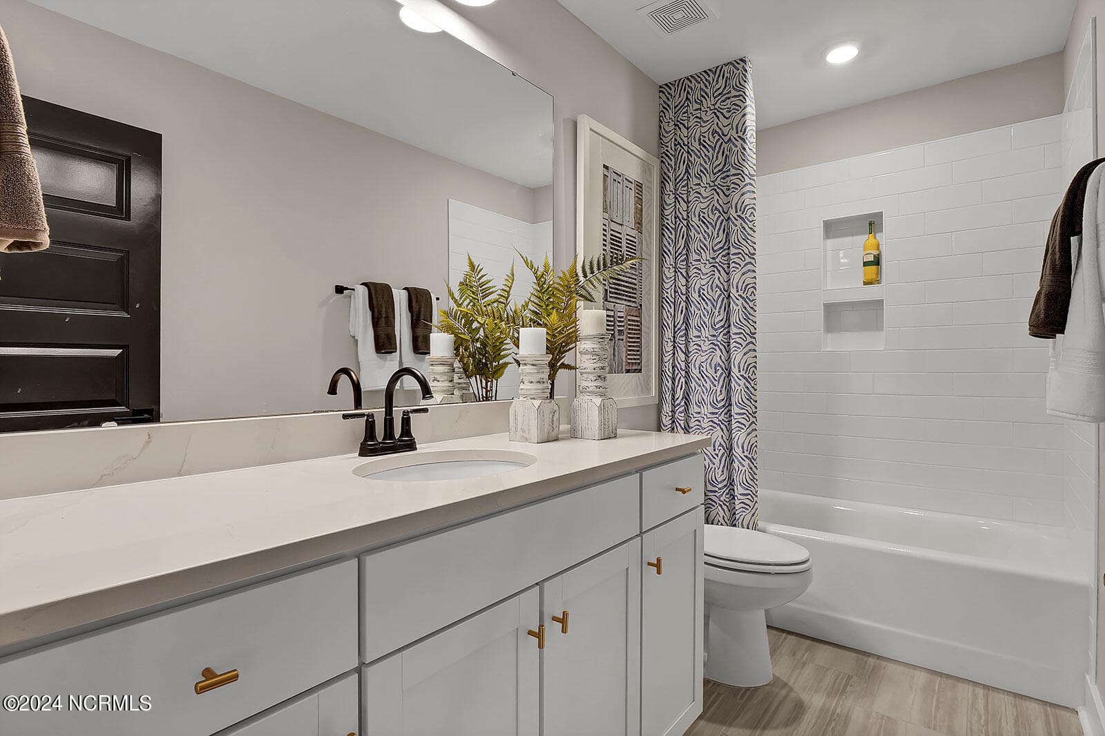 Hall Bath upstairs, not of actual home - 1276 Pandion Drive, Wilmington, NC 28411